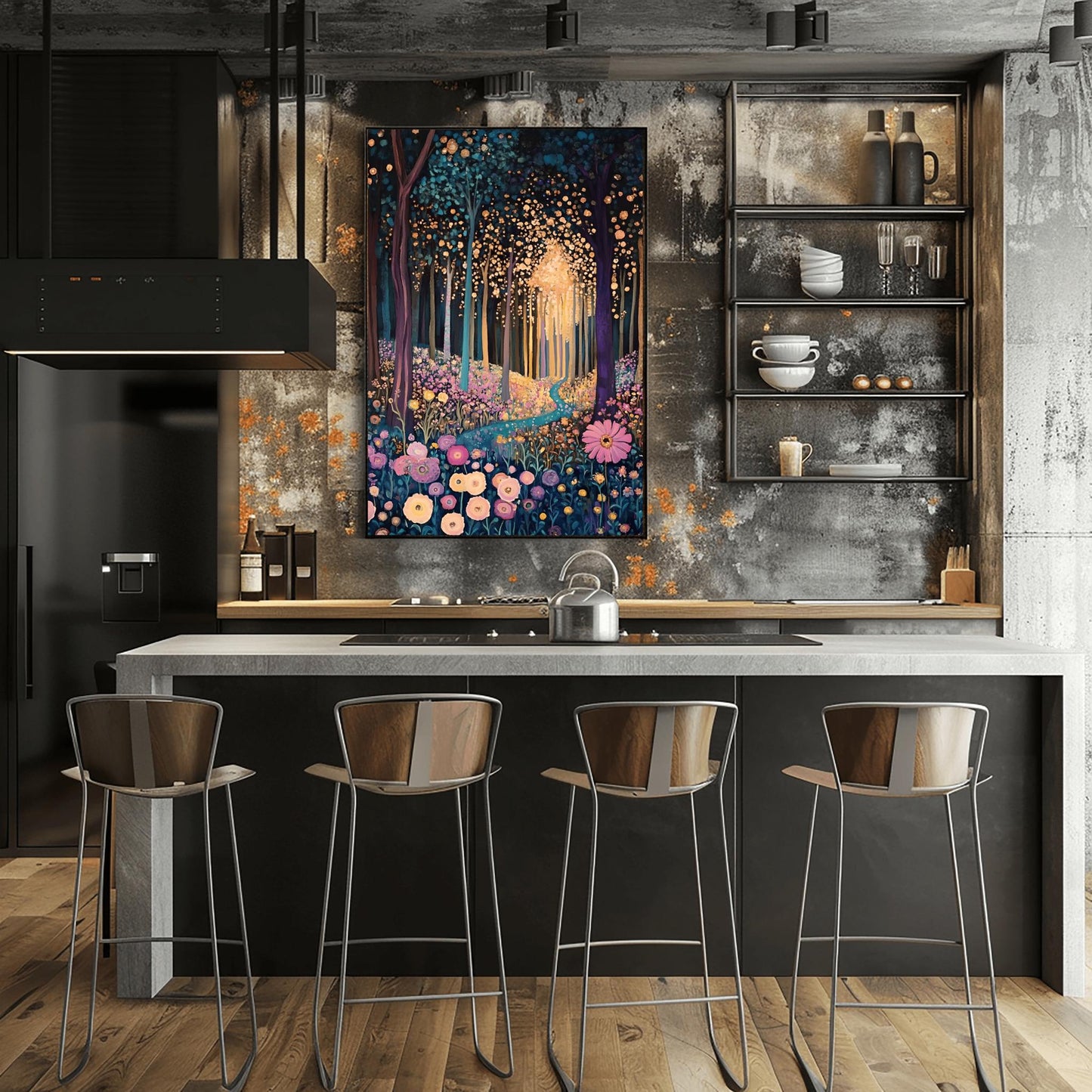 A captivating Gustav Klimt print, this Klimt museum poster features stunning gold Art Nouveau wall art, perfect as unframed aesthetic exhibition decor or a classic gift for any art lover.