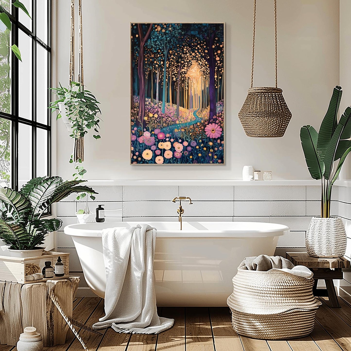 A captivating Gustav Klimt print, this Klimt museum poster features stunning gold Art Nouveau wall art, perfect as unframed aesthetic exhibition decor or a classic gift for any art lover.