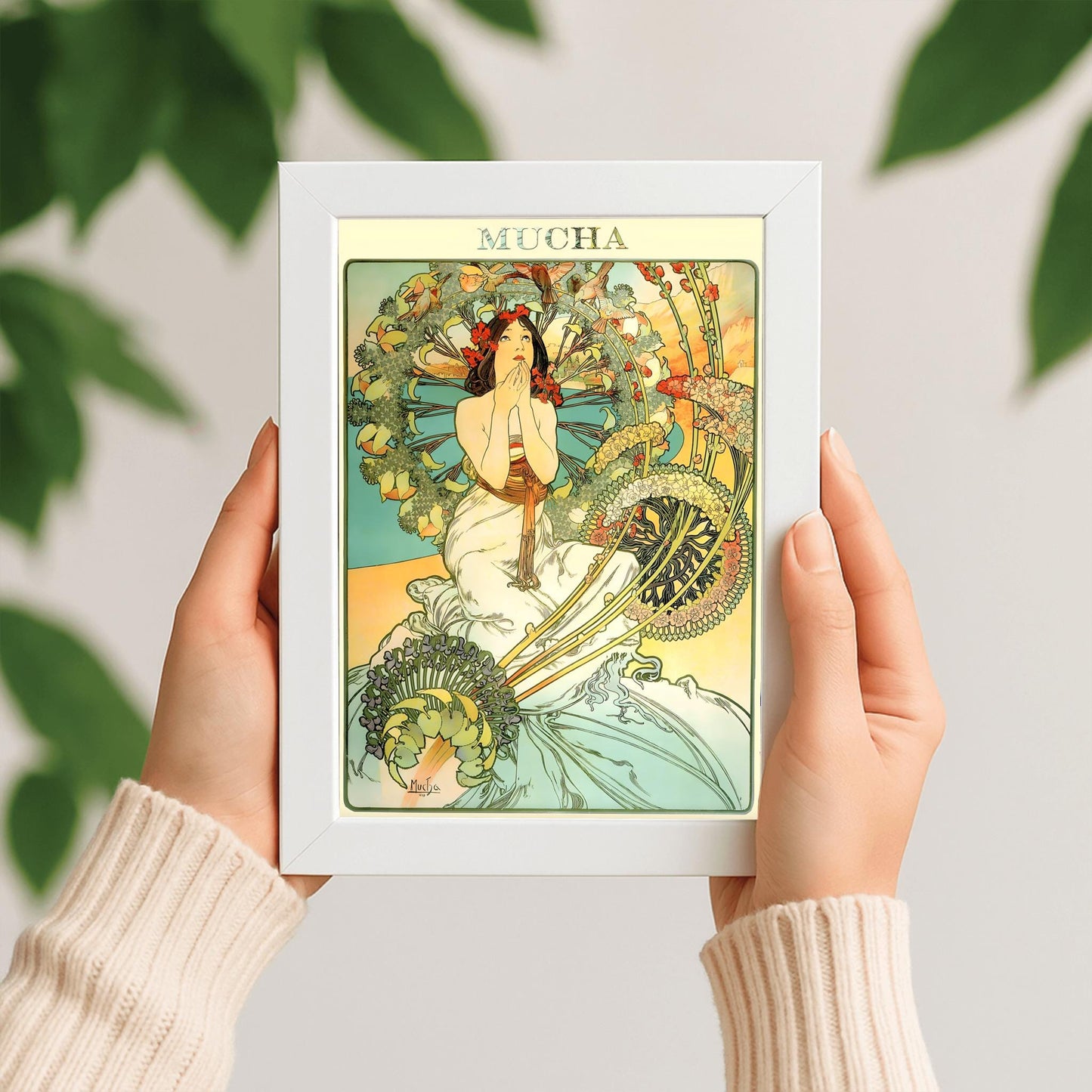 Alfons Mucha Art Nouveau Print: Monaco Monte Carlo Vintage Travel Poster