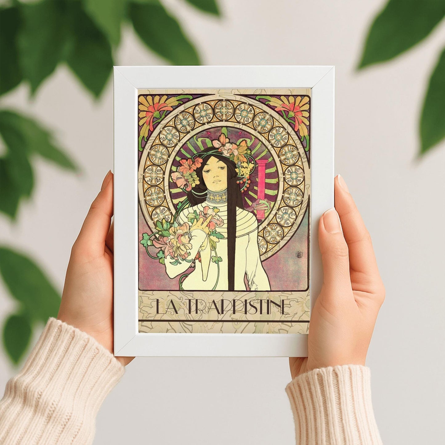 Alfons Mucha 'La Trappistine' Poster: Art Nouveau French Advertising Print