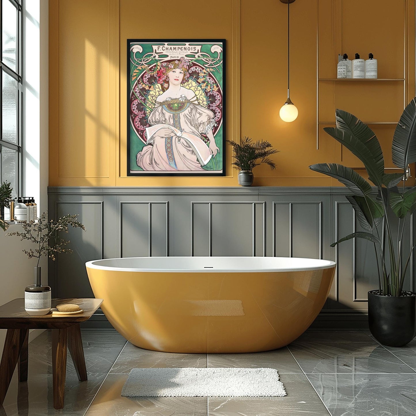Alfons Mucha Art Nouveau Poster: 1898 French Advertising Print
