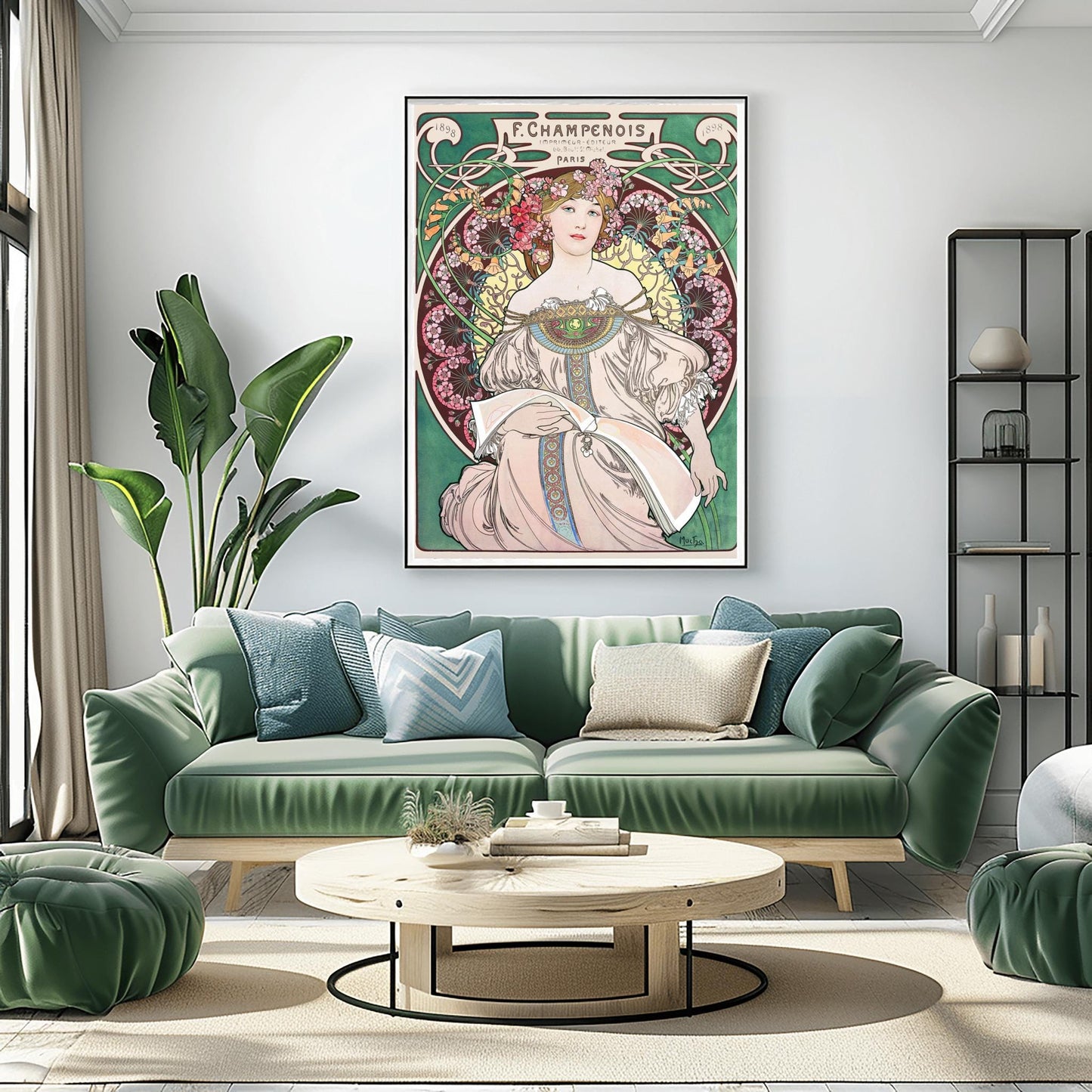 Alfons Mucha Art Nouveau Poster: 1898 French Advertising Print