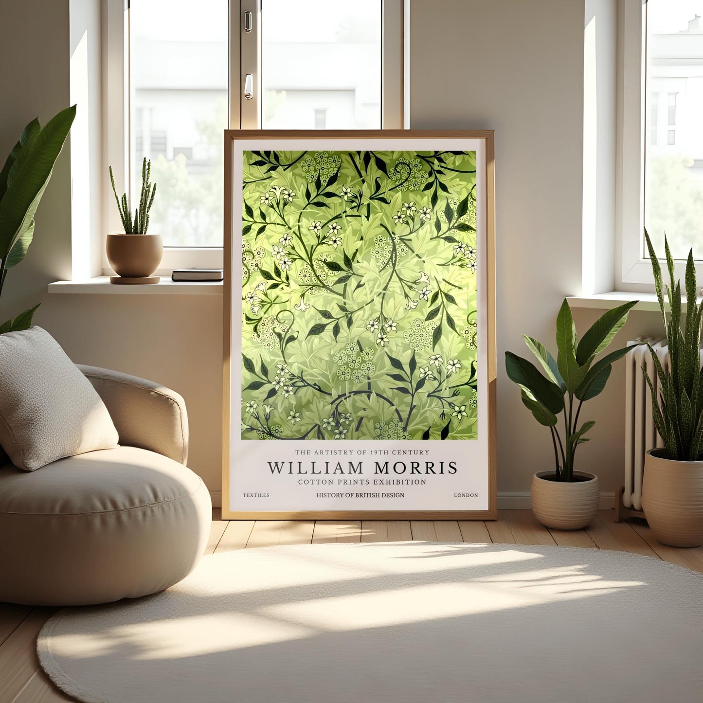William Morris Print: Vintage Arts & Crafts Tile Poster