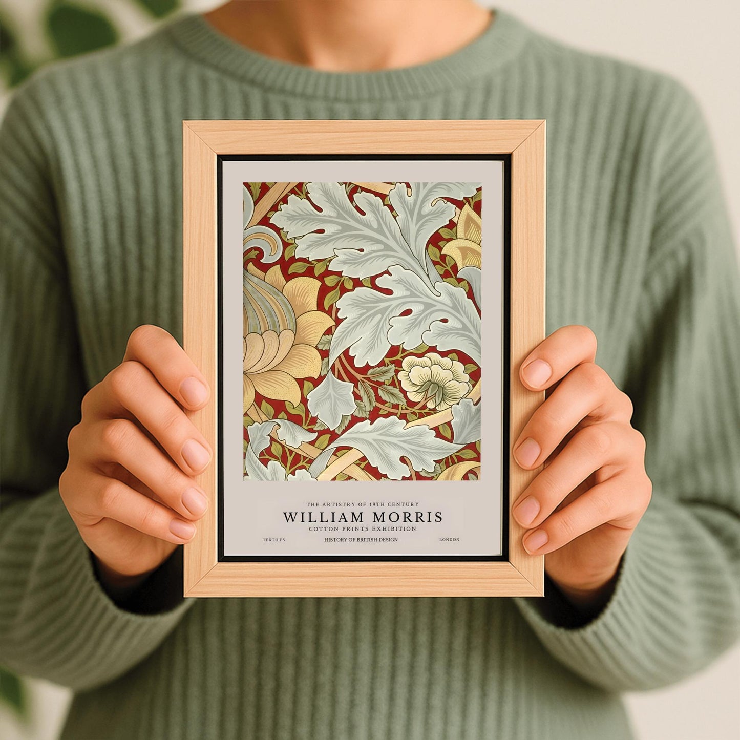 William Morris Peony Print: Liberty London Arts & Crafts Poster
