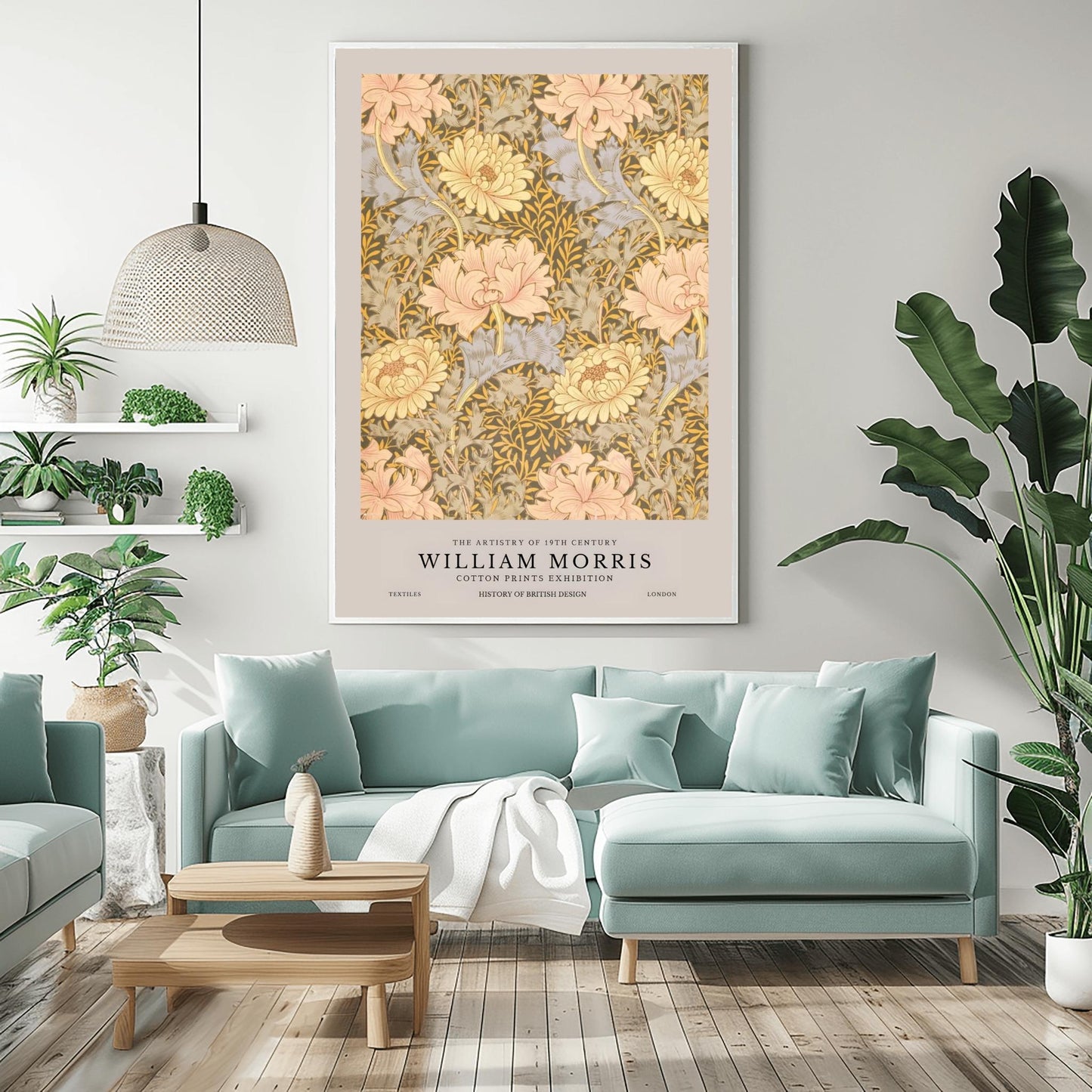 William Morris Floral Print: Vintage Botanical Arts & Crafts Poster