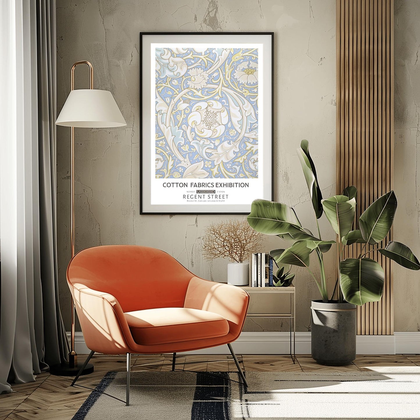 William Morris 'Corncockle' Print: Arts & Crafts Botanical Poster