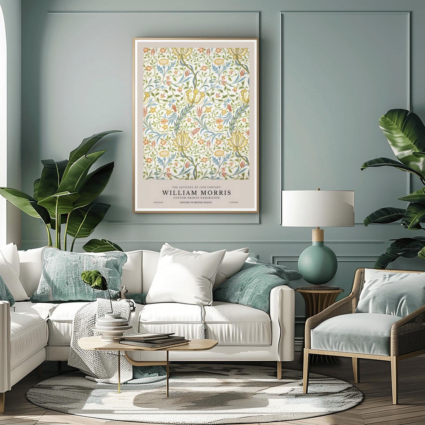 William Morris Floral Print: Vintage Arts & Crafts Botanical Poster
