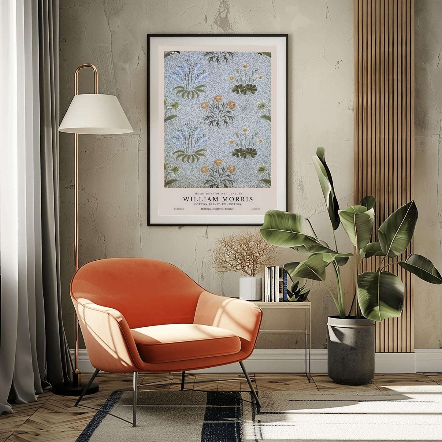 William Morris Daisy Print: Vintage Floral Botanical Art Poster