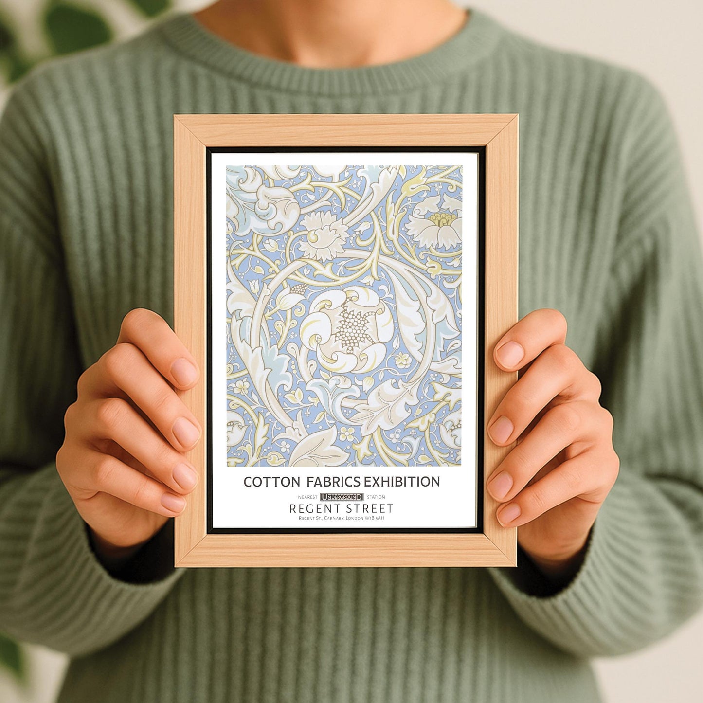 William Morris 'Corncockle' Print: Arts & Crafts Botanical Poster