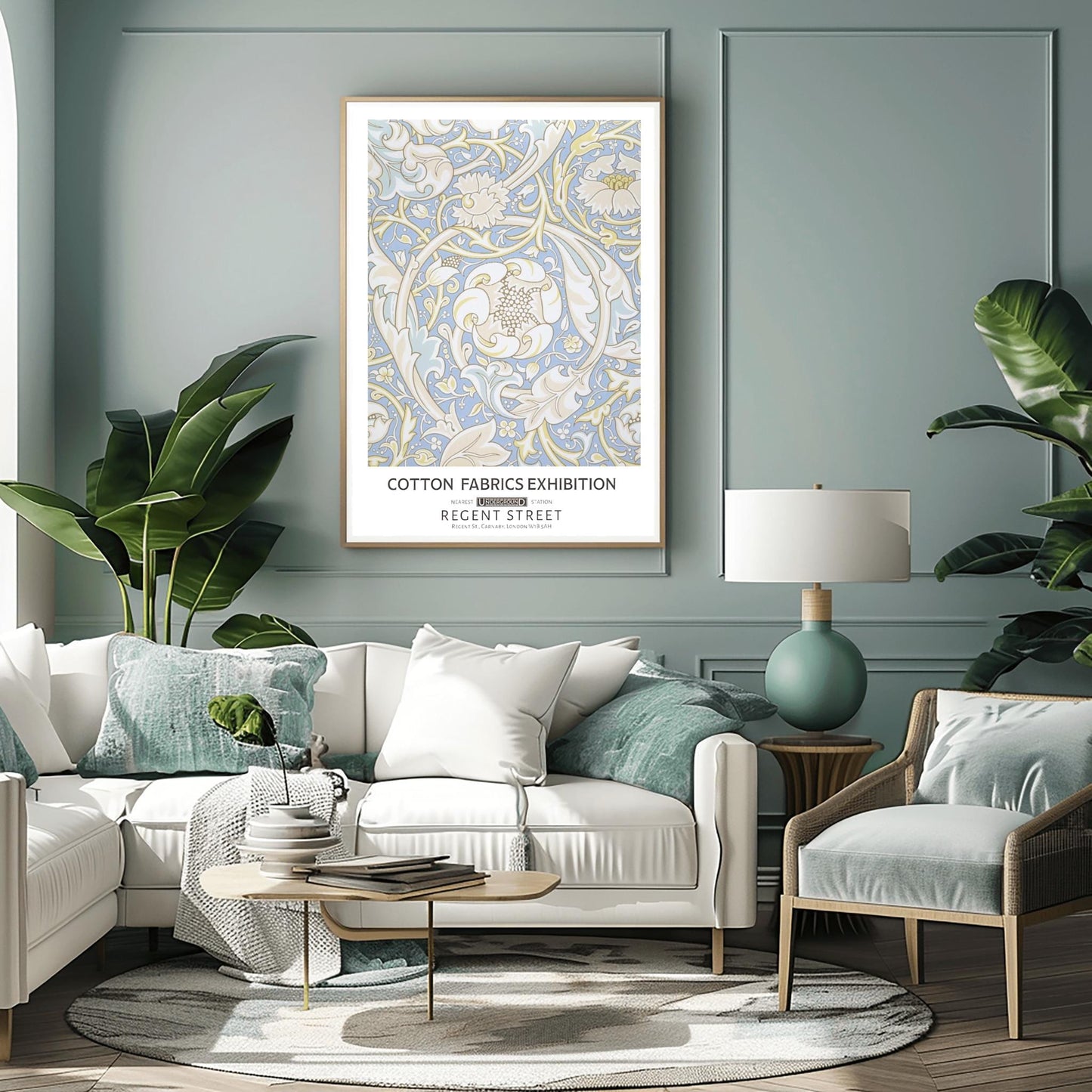 William Morris 'Corncockle' Print: Arts & Crafts Botanical Poster