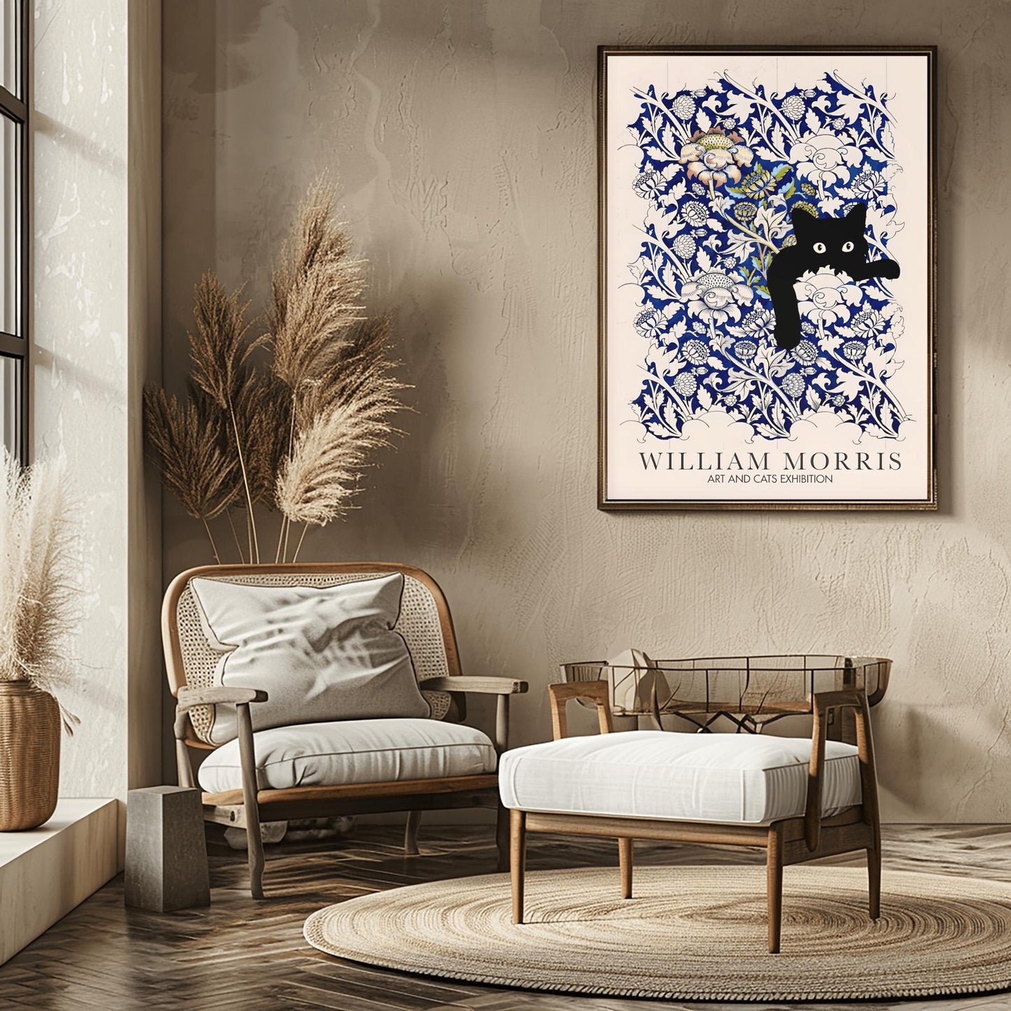 William Morris Cat Print: Arts & Crafts Exhibition Poster