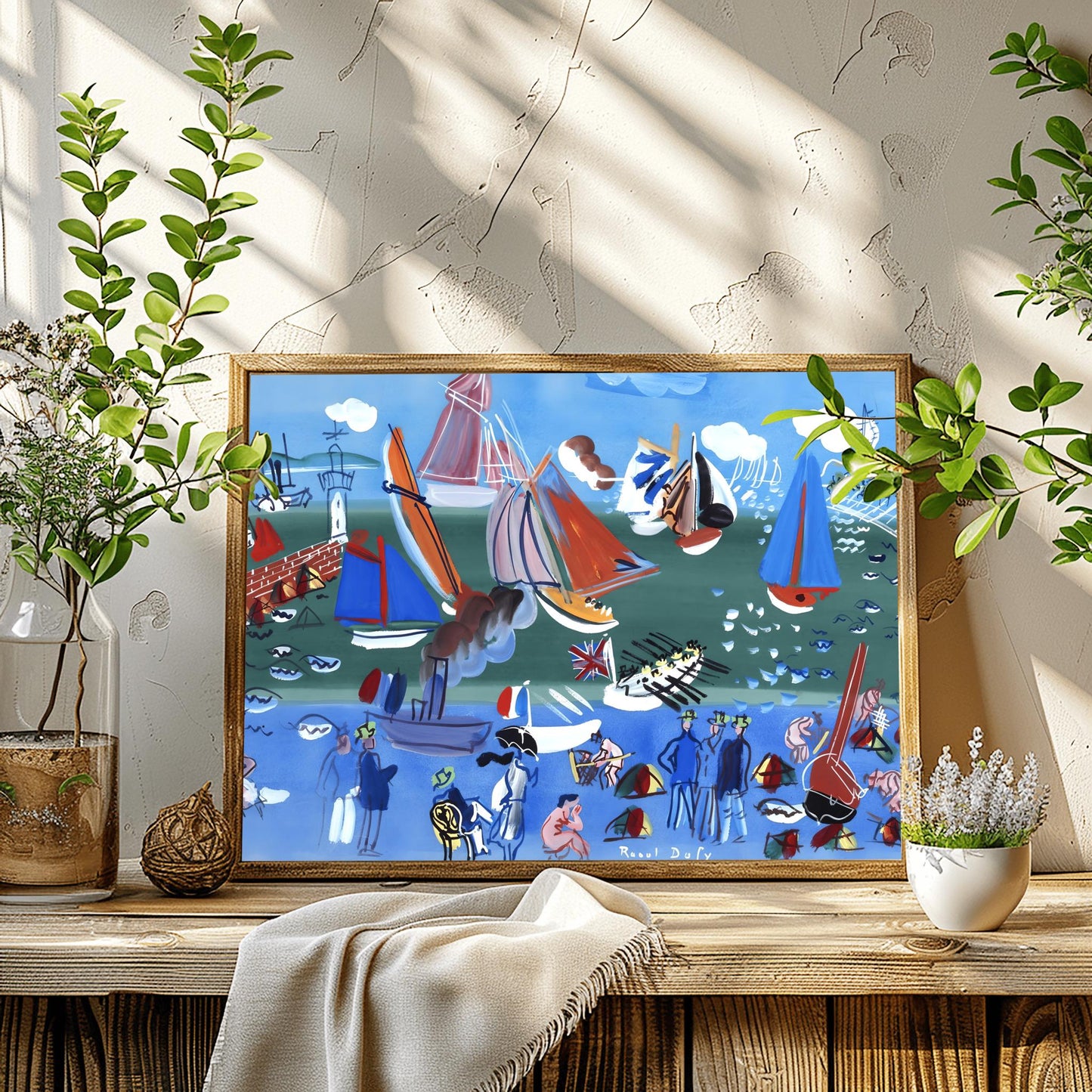 Raoul Dufy Print Sailboats, Colorful Coastal Regatta Wall Art, French Nautical Expressionist Poster Décor