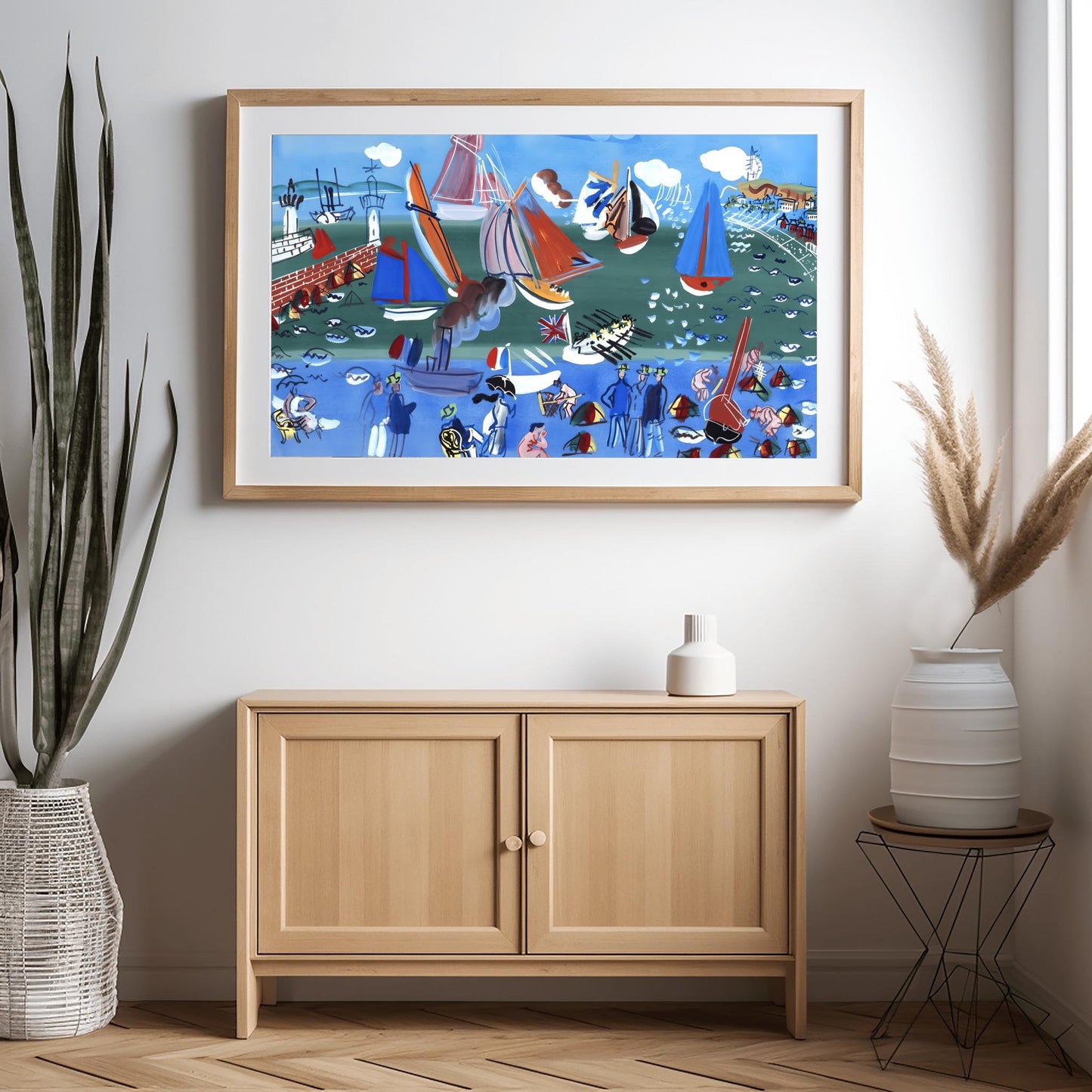 Raoul Dufy Print Sailboats, Colorful Coastal Regatta Wall Art, French Nautical Expressionist Poster Décor