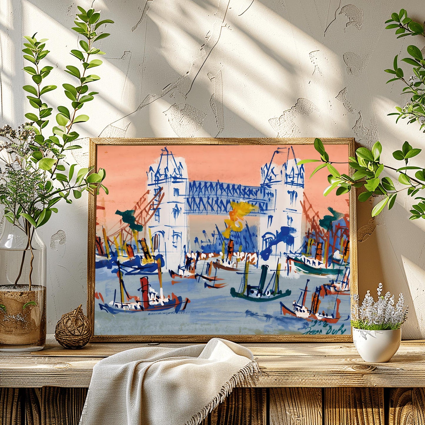 Raoul Dufy Tower Bridge Print: Vibrant London Cityscape Poster