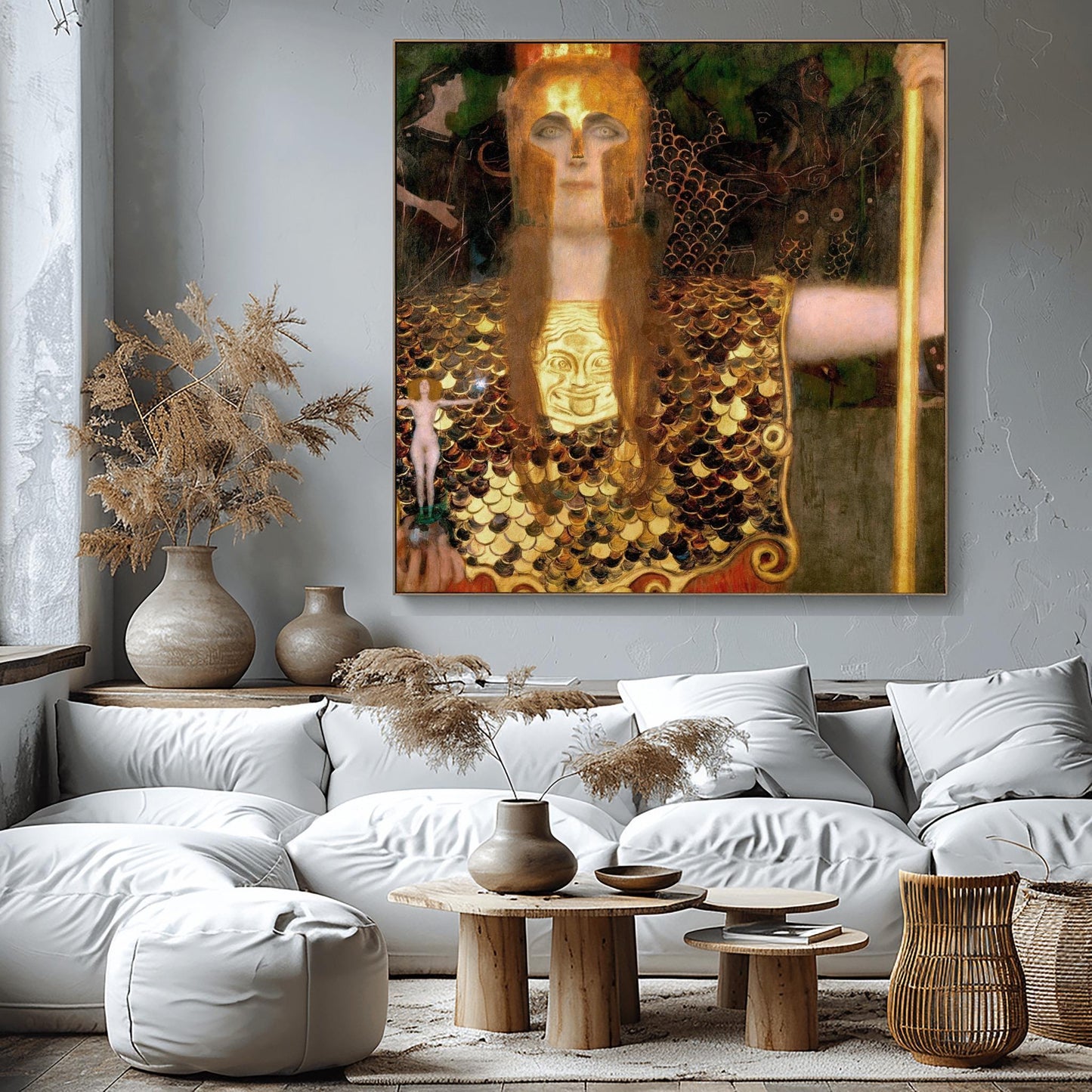 Gustav Klimt Pallas Athena Art Print: Golden Goddess, Austrian Secession
