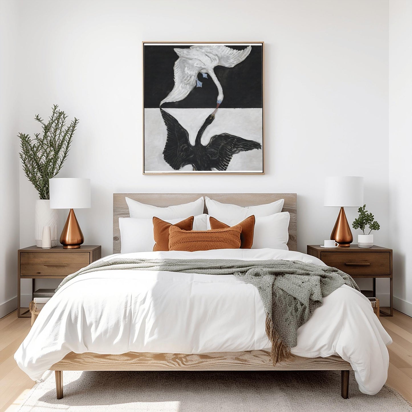 Hilma af Klint "The Swan No. 12" Print: Abstract Spiritual Art, Yin Yang Decor