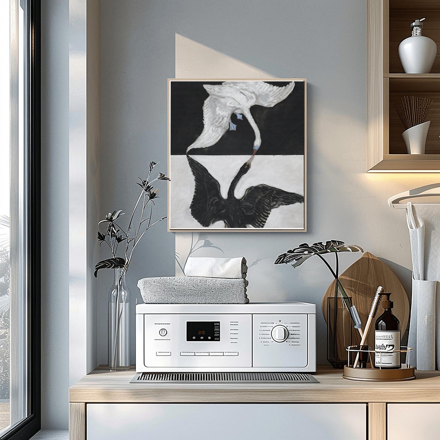 Hilma af Klint "The Swan No. 12" Print: Abstract Spiritual Art, Yin Yang Decor