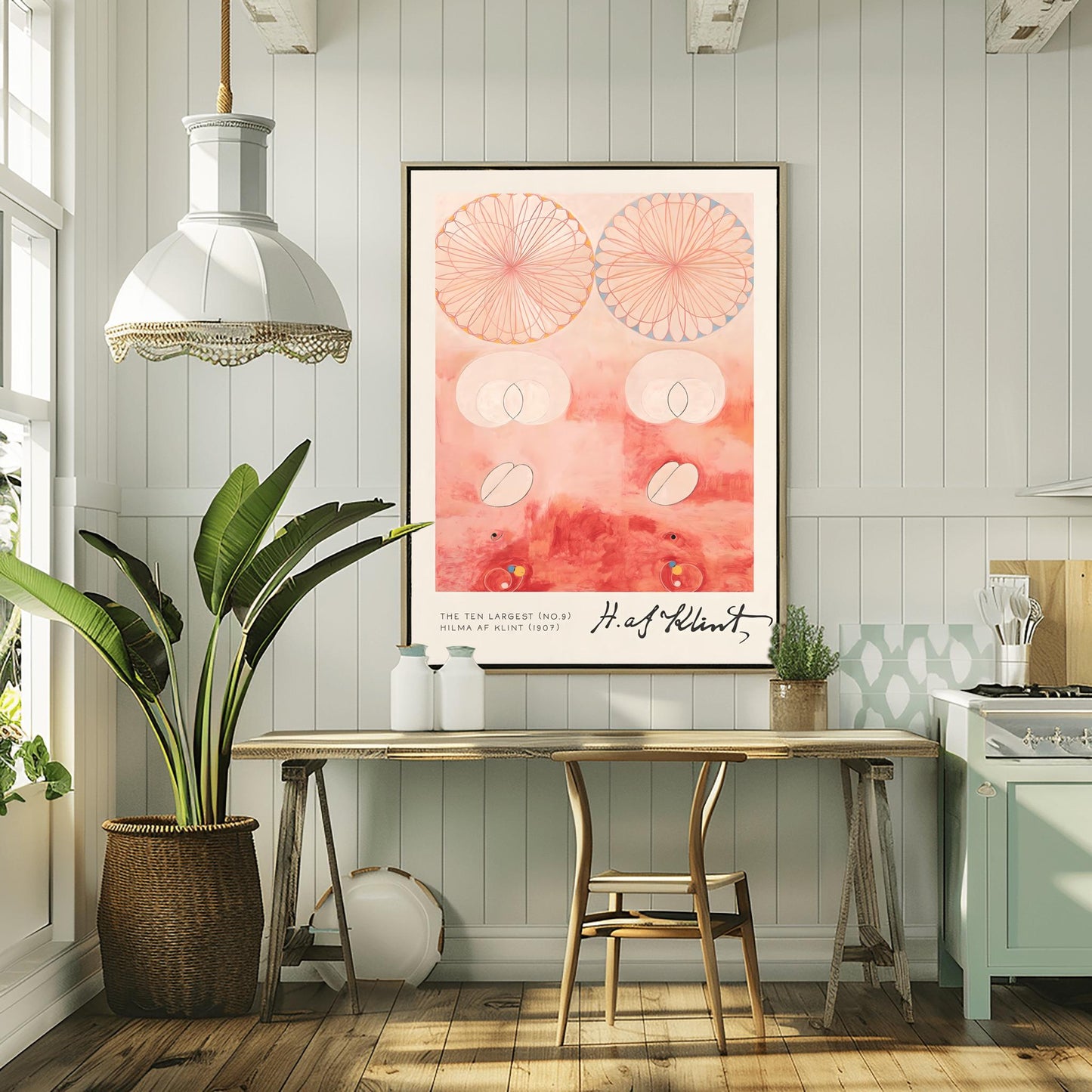 Hilma af Klint Abstract Flower Art Print: Spiritual Botanical Wall Decor