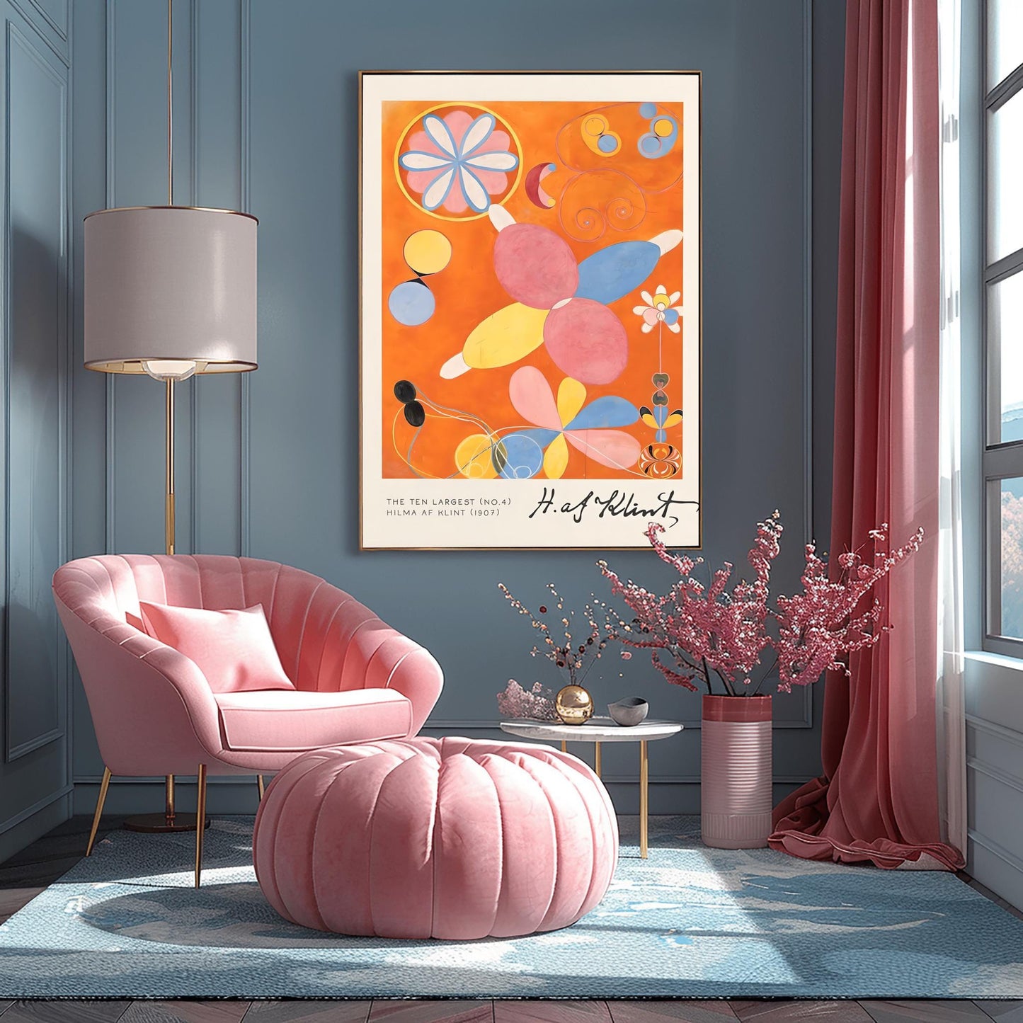 Hilma af Klint 'The Ten Largest No. 4' Print: Abstract Spiritual Flower Art