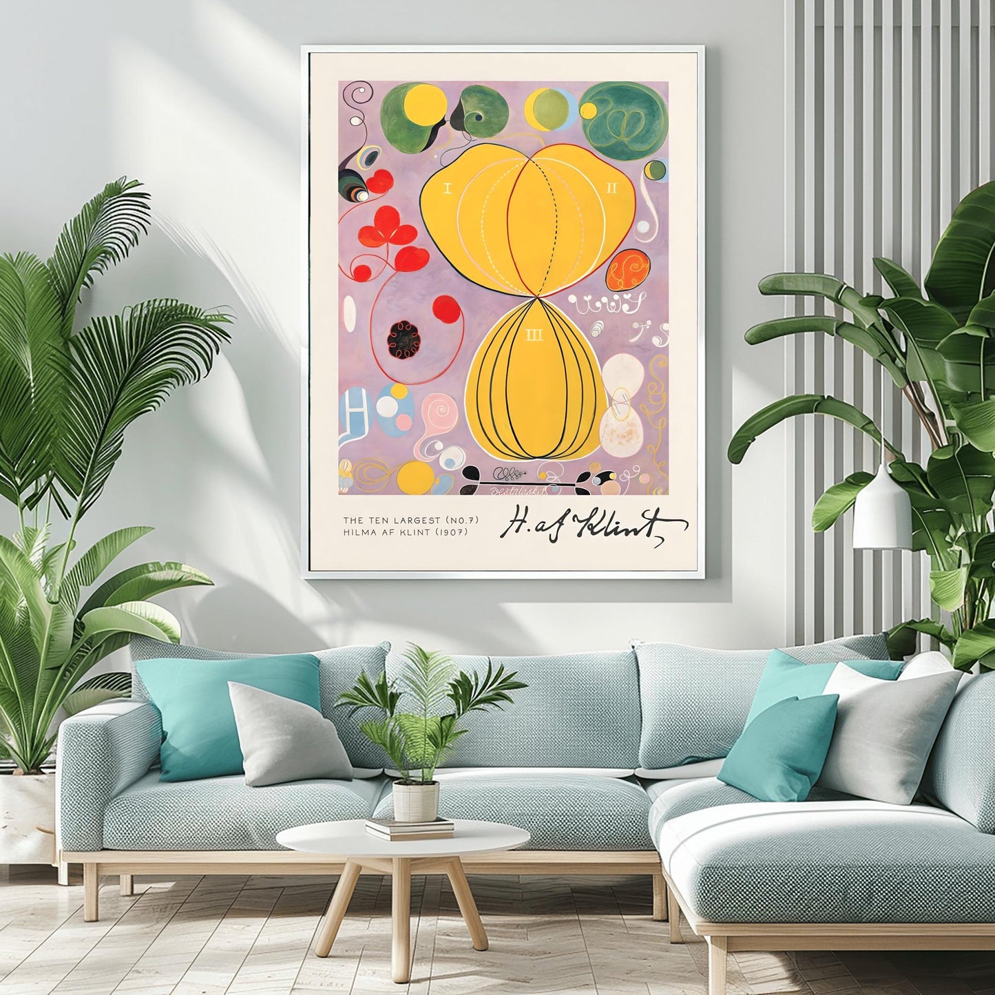Hilma af Klint Print: The Ten Largest No. 7, Spiritual Abstract Flower Art