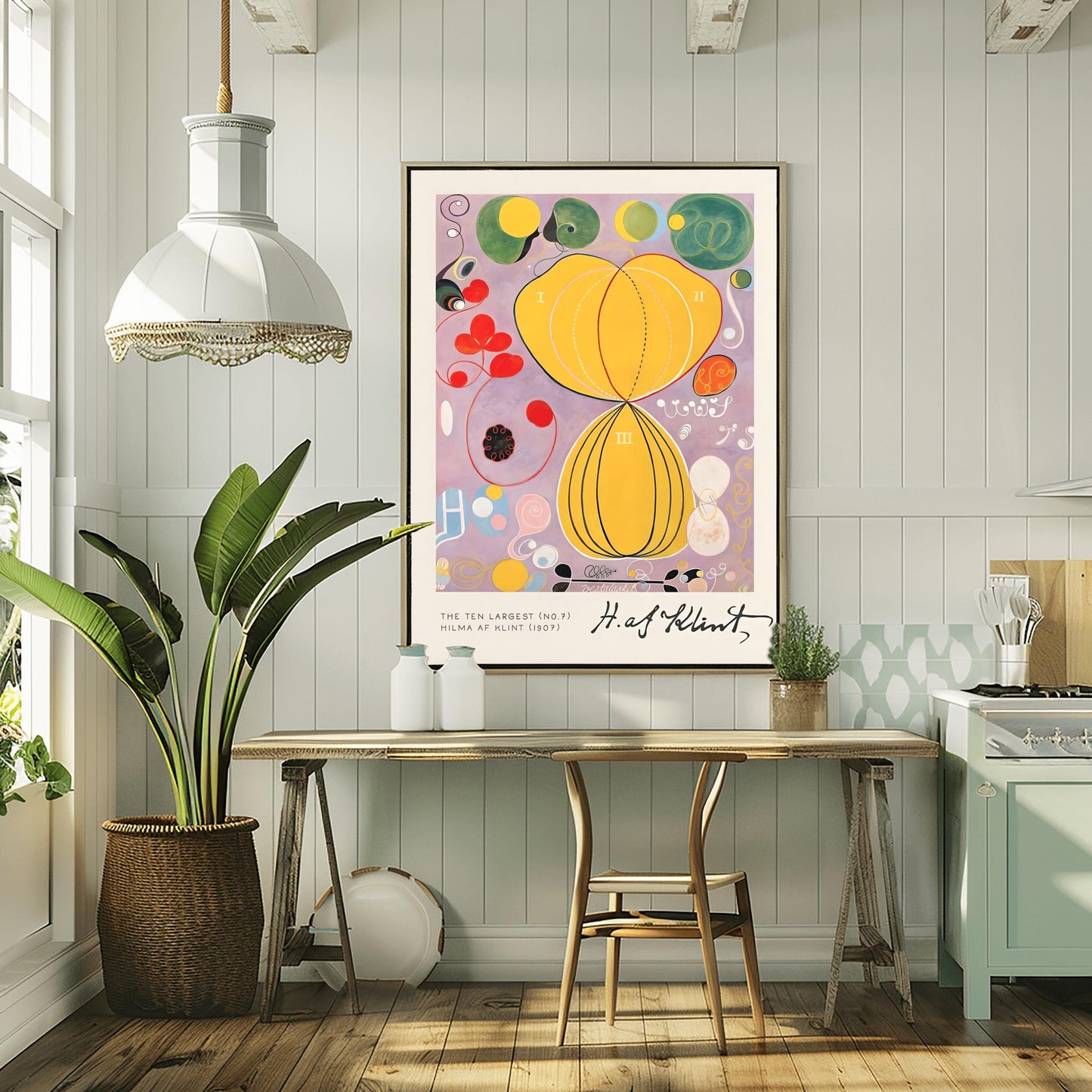 Hilma af Klint Print: The Ten Largest No. 7, Spiritual Abstract Flower Art