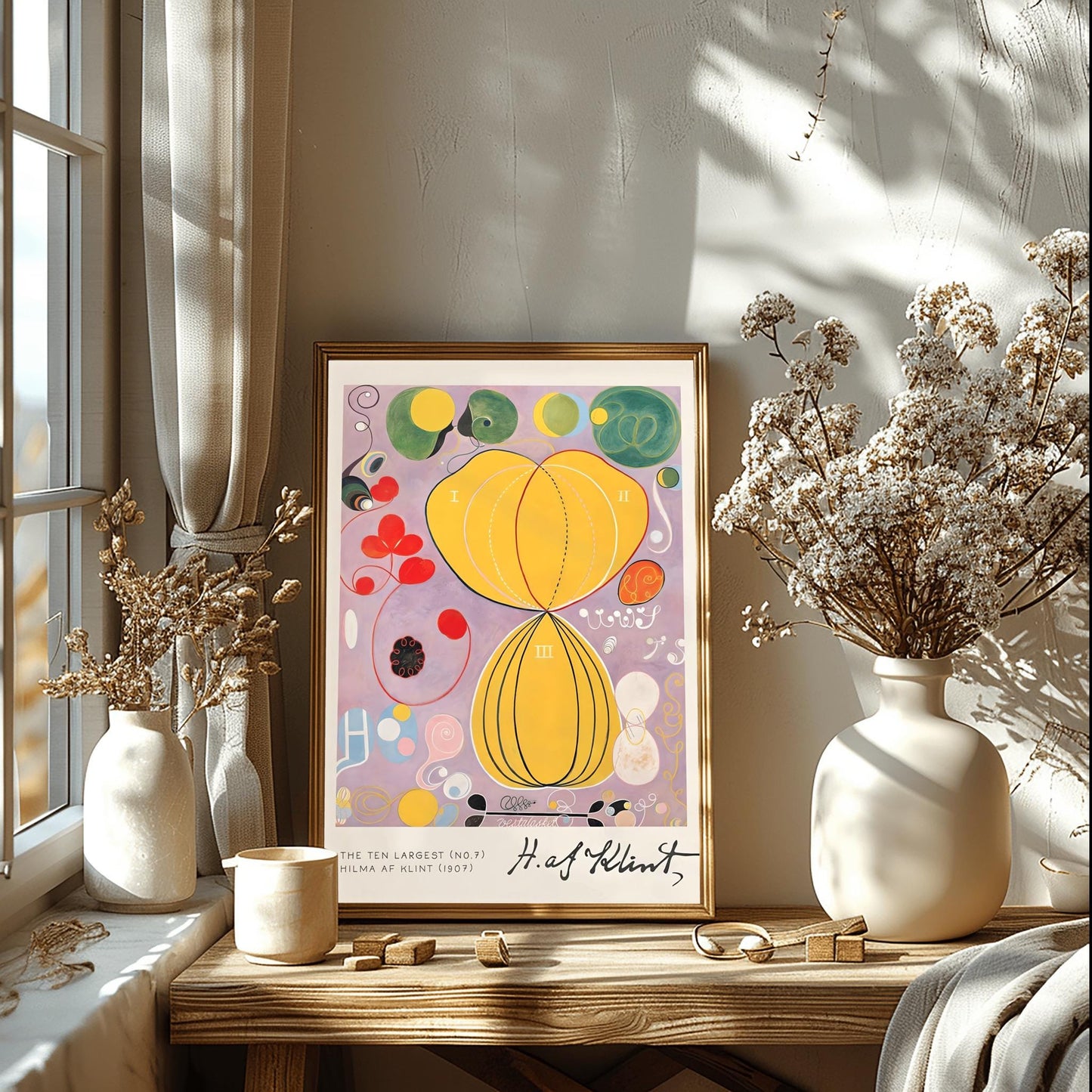 Hilma af Klint Print: The Ten Largest No. 7, Spiritual Abstract Flower Art