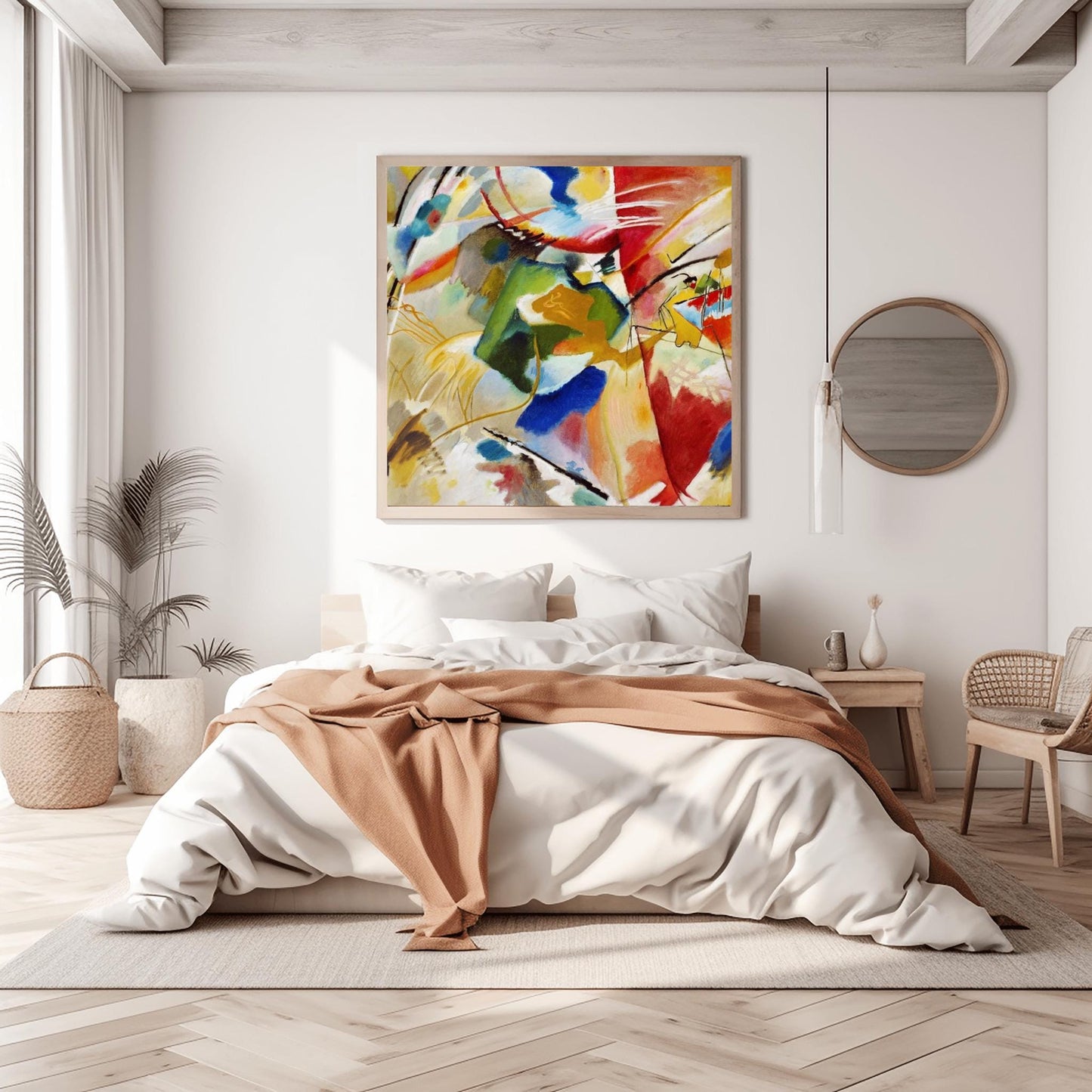 Wassily Kandinsky Abstract Expressionist Art Dynamic Geometric Print - Bauhaus Decor