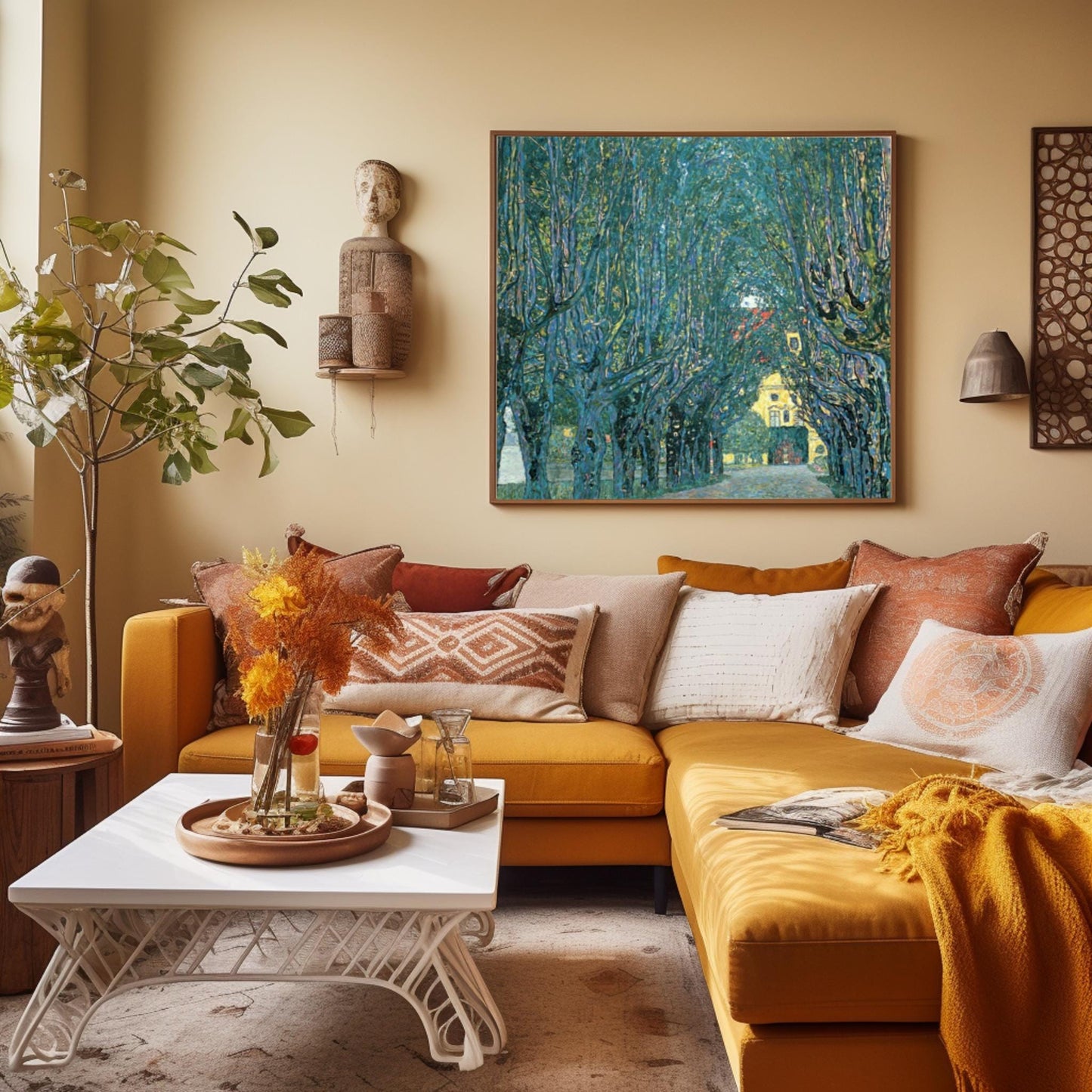 Gustav Klimt Tree Avenue Art Print: Austrian Landscape Poster