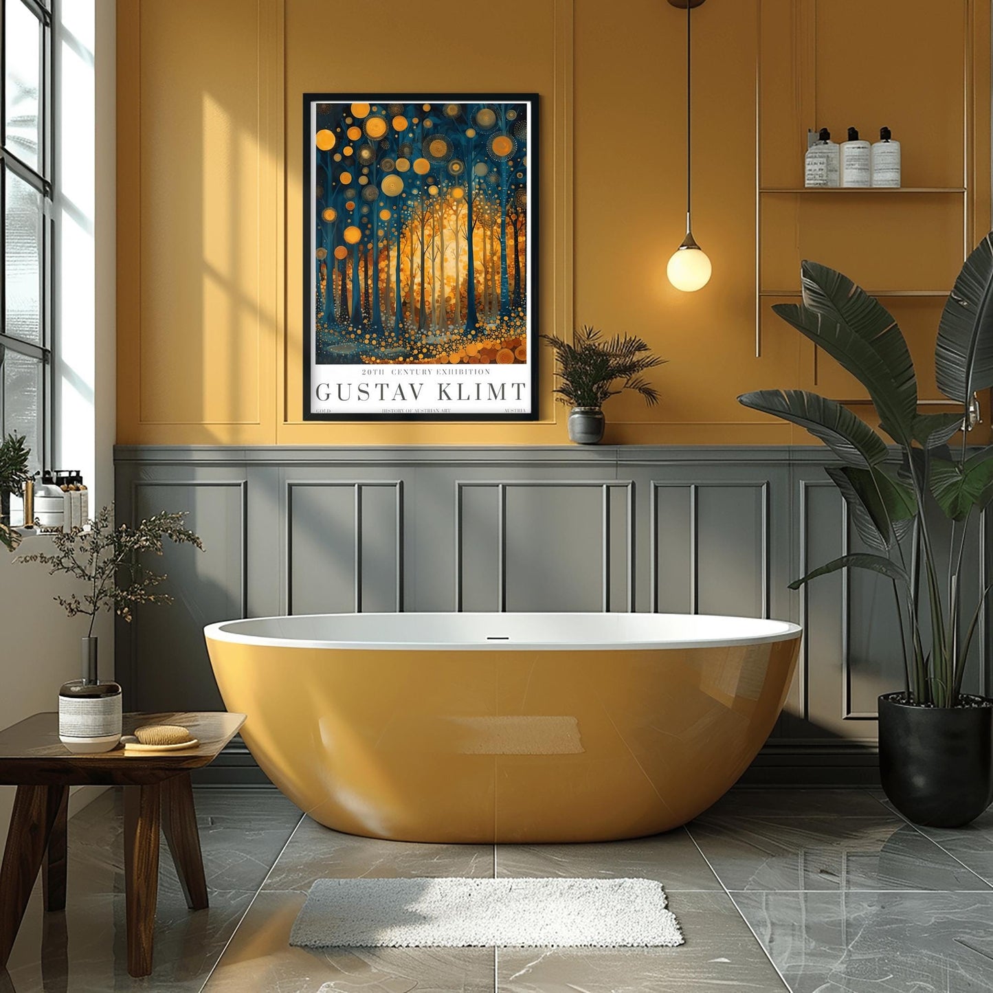 Gustav Klimt Art Nouveau Print: Gold Fine Art Museum Poster