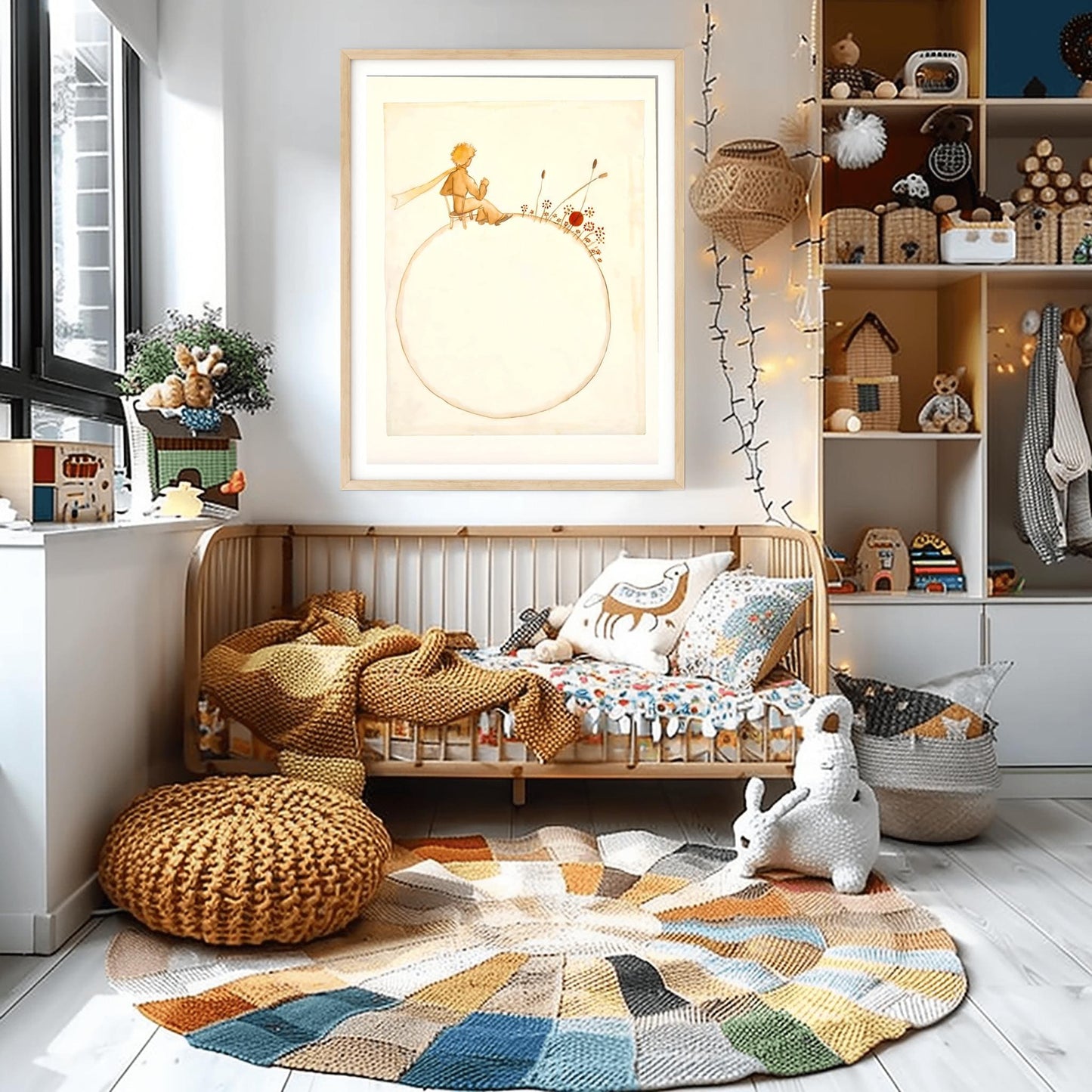 The Little Prince Poster: French Quote Nursery Wall Art