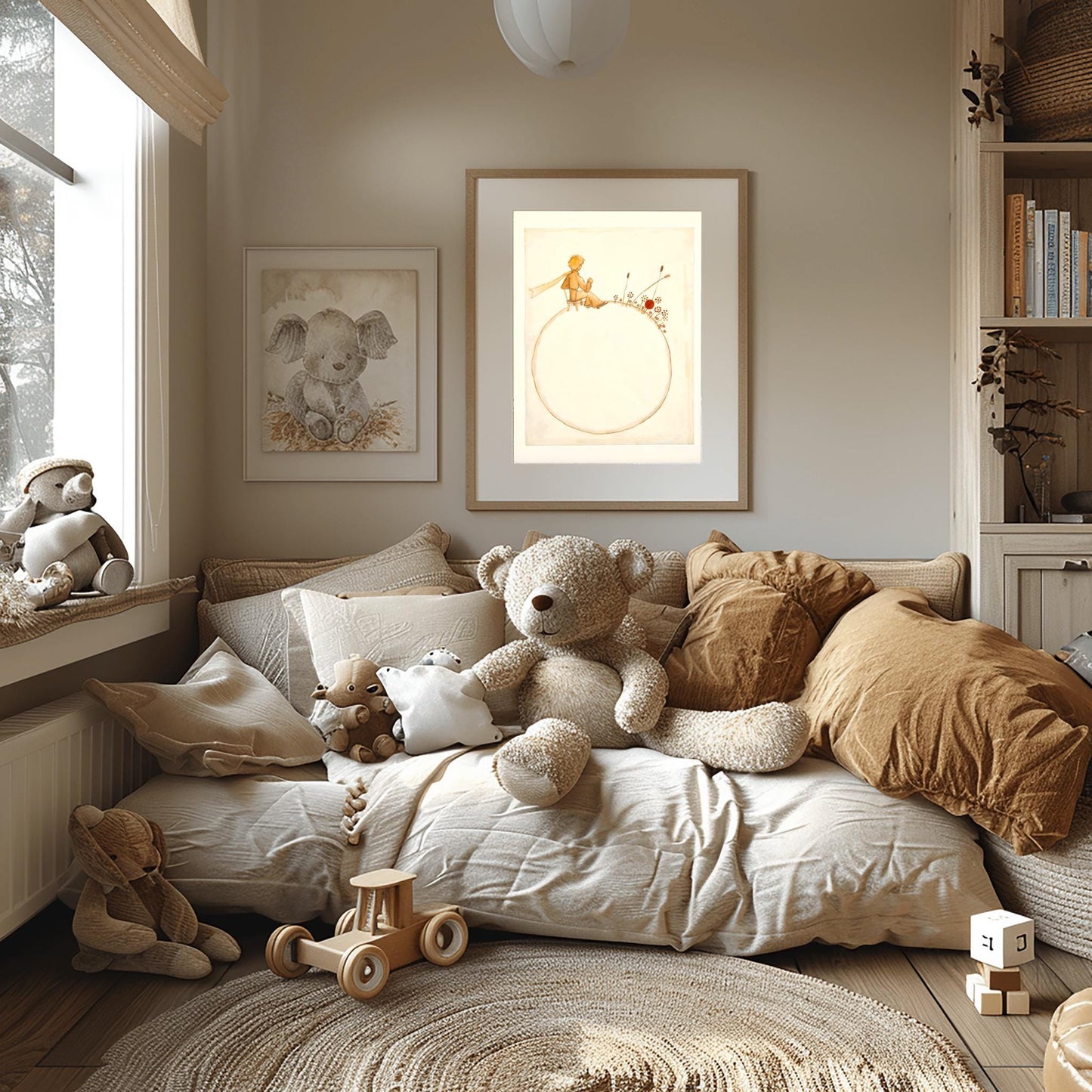 The Little Prince Poster: French Quote Nursery Wall Art