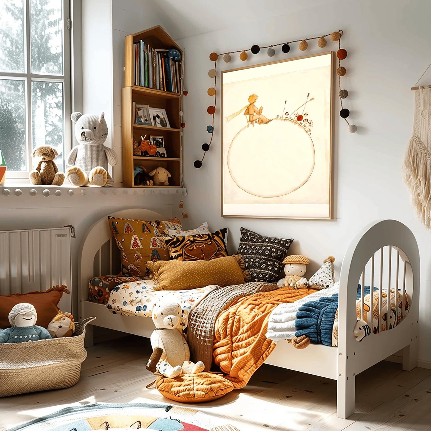 The Little Prince Poster: French Quote Nursery Wall Art