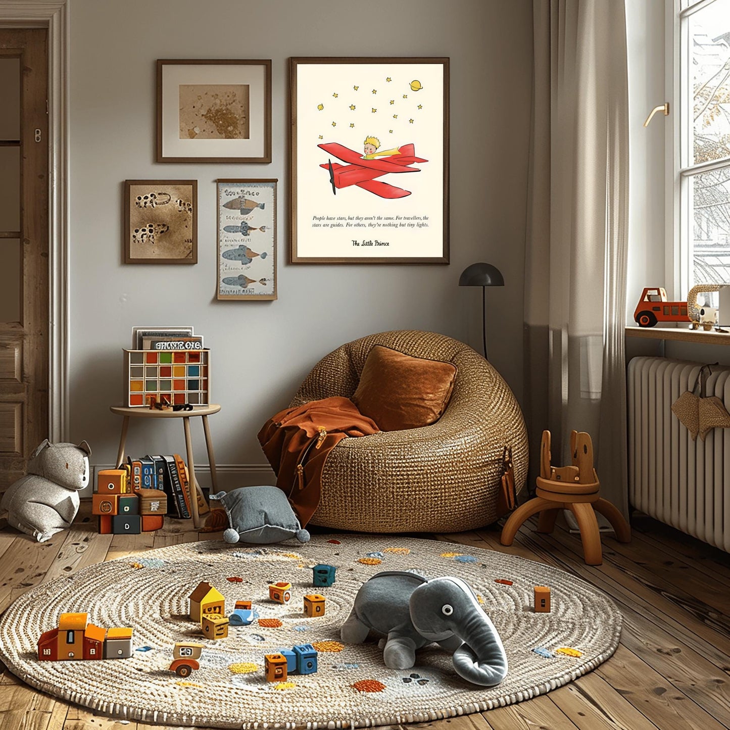 The Little Prince Quote Print: Antoine de Saint-Exupéry Nursery Wall Art