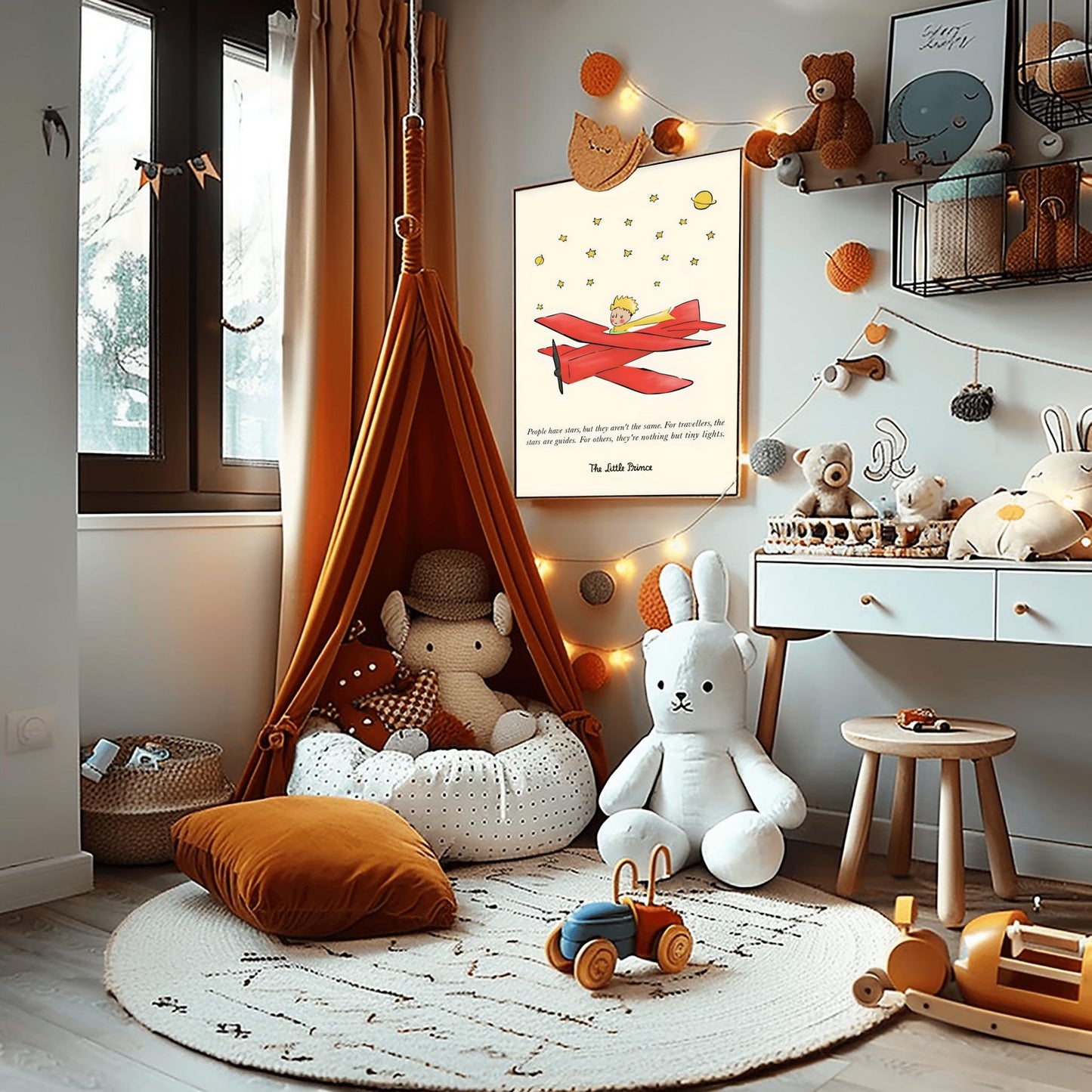 The Little Prince Quote Print: Antoine de Saint-Exupéry Nursery Wall Art