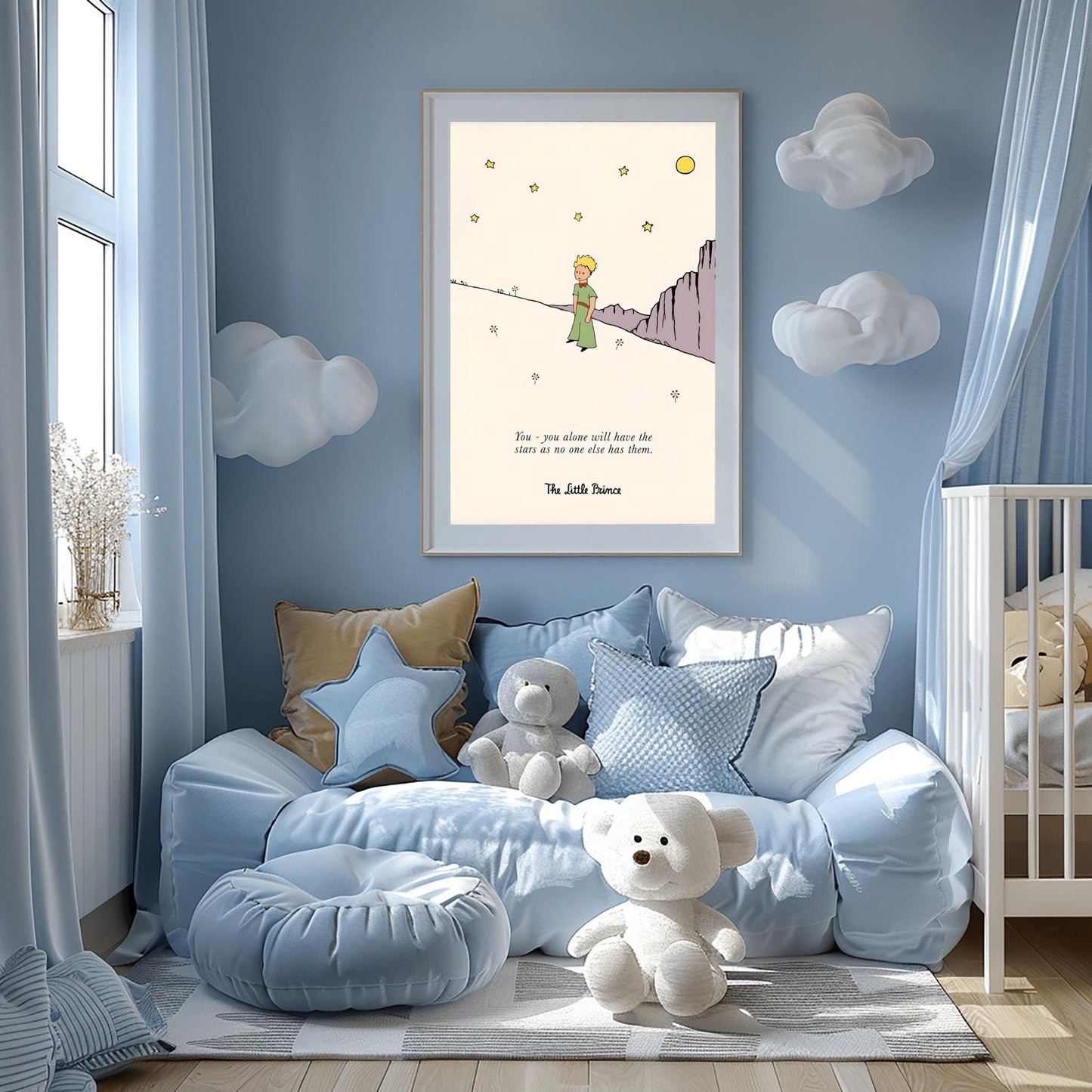 The Little Prince Poster: Classic Story Nursery Wall Art