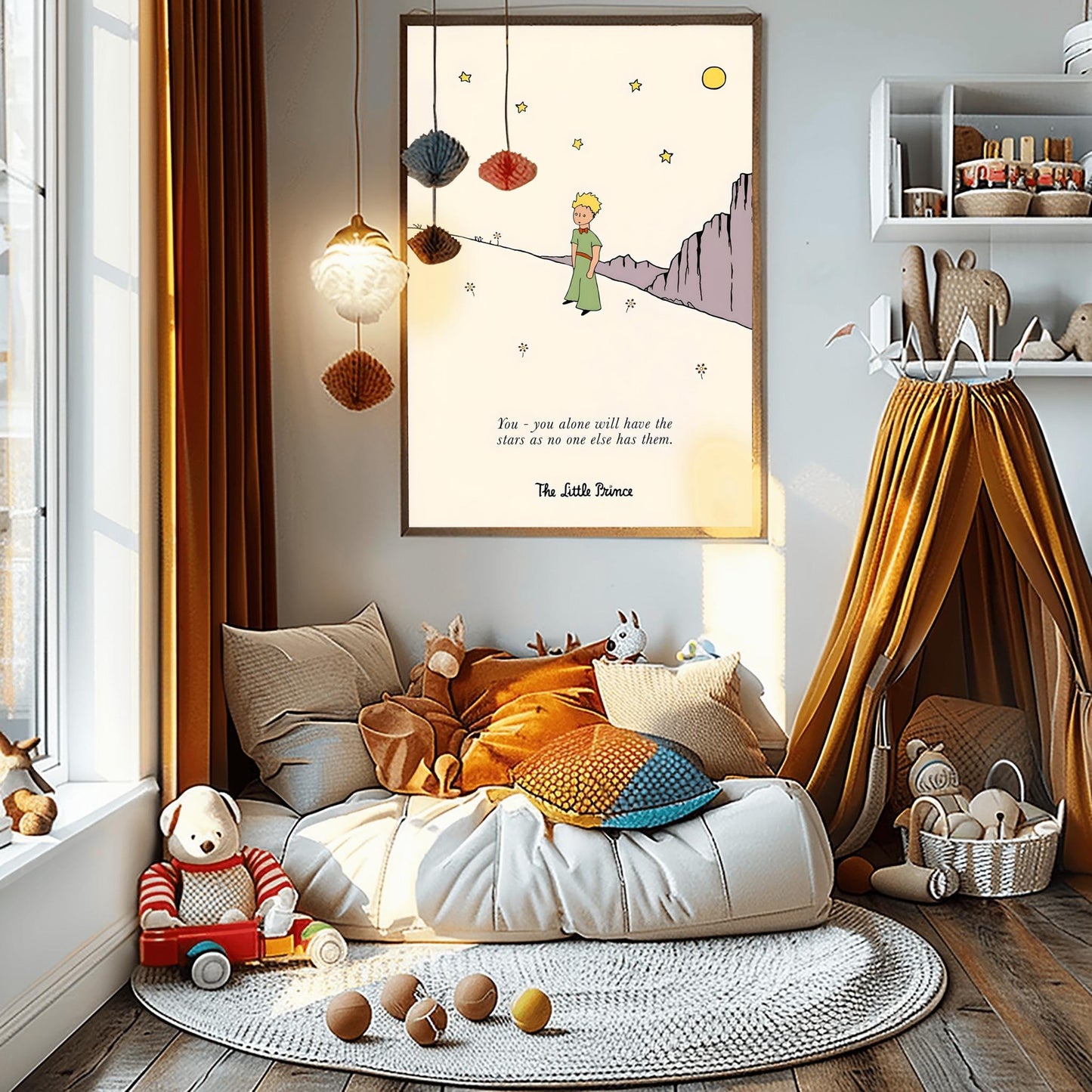 The Little Prince Poster: Classic Story Nursery Wall Art
