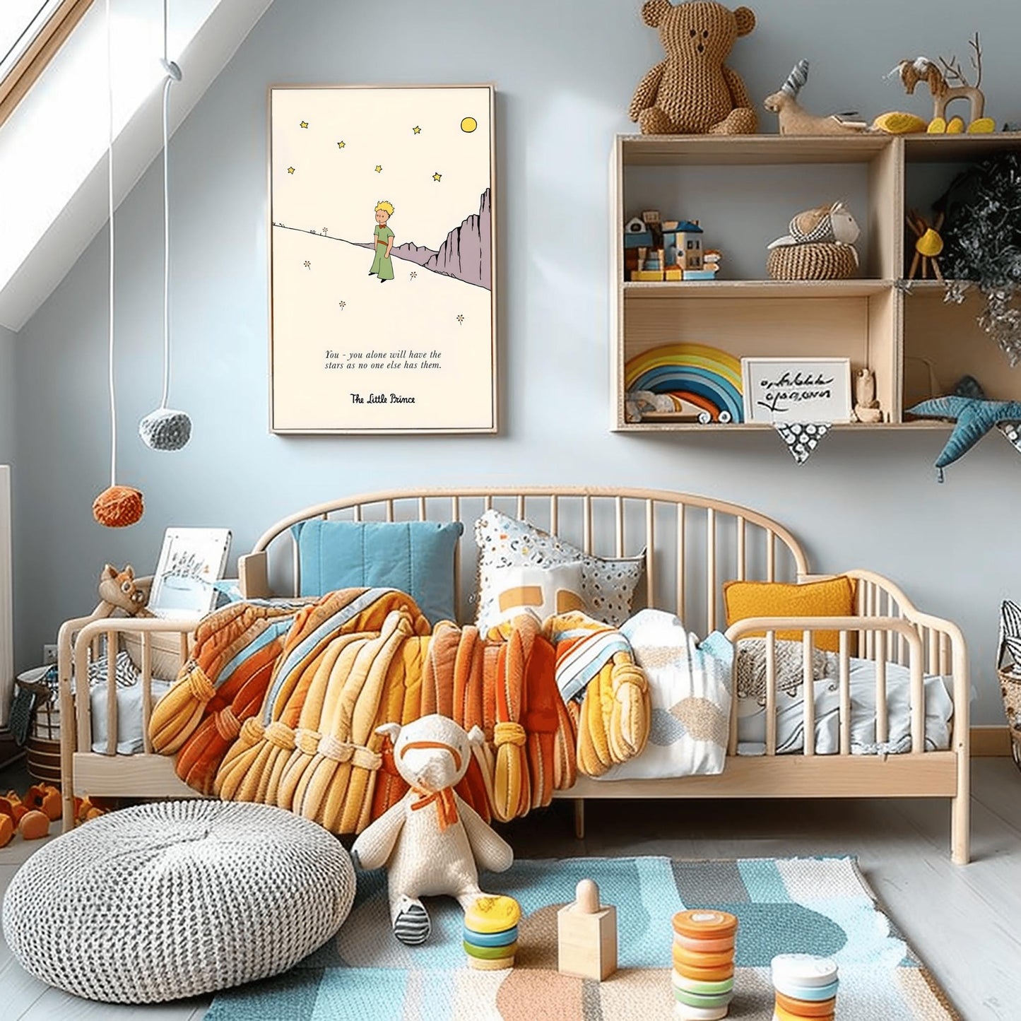 The Little Prince Poster: Classic Story Nursery Wall Art