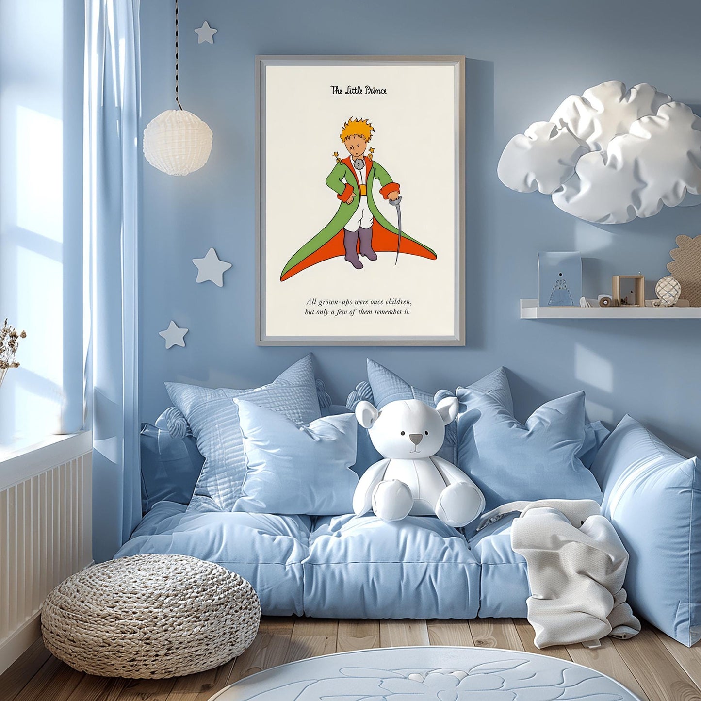 The Little Prince Poster: Classic Quote Nursery Wall Art