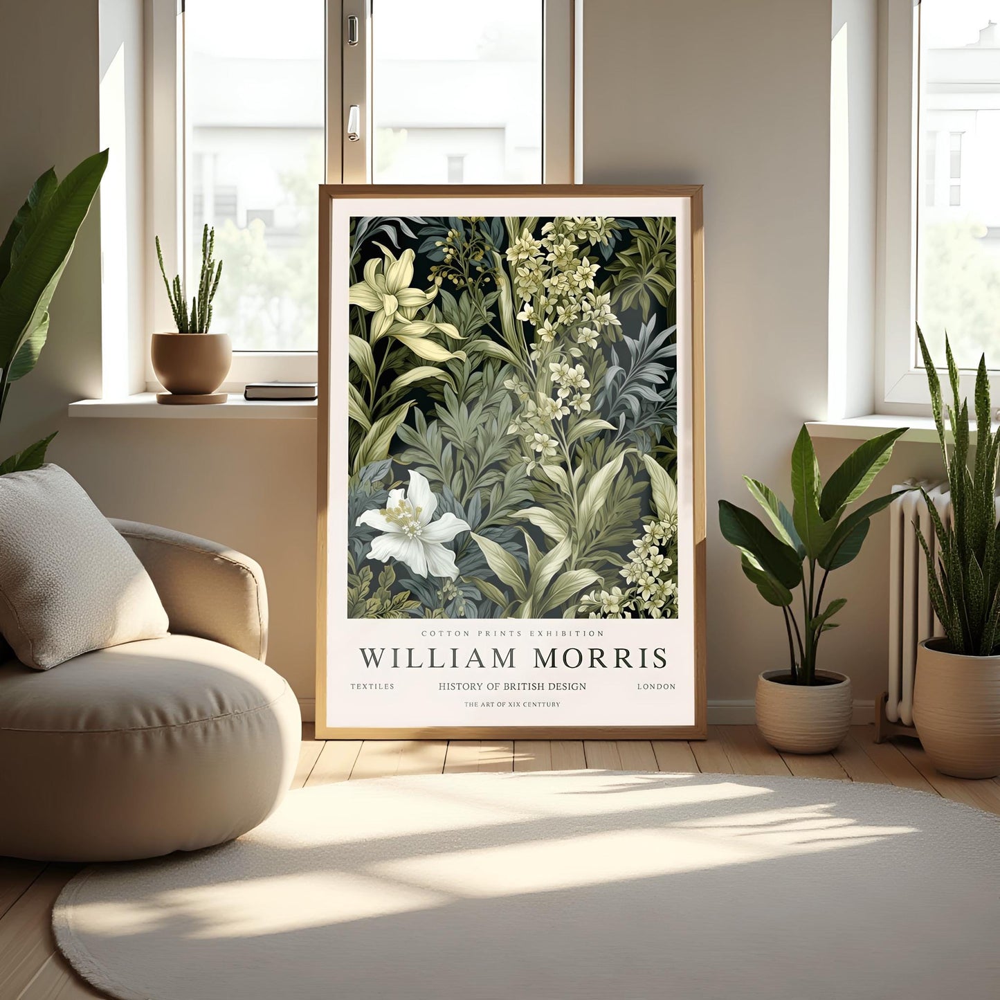 William Morris Kew Gardens Print: Vintage Floral Art Nouveau Poster