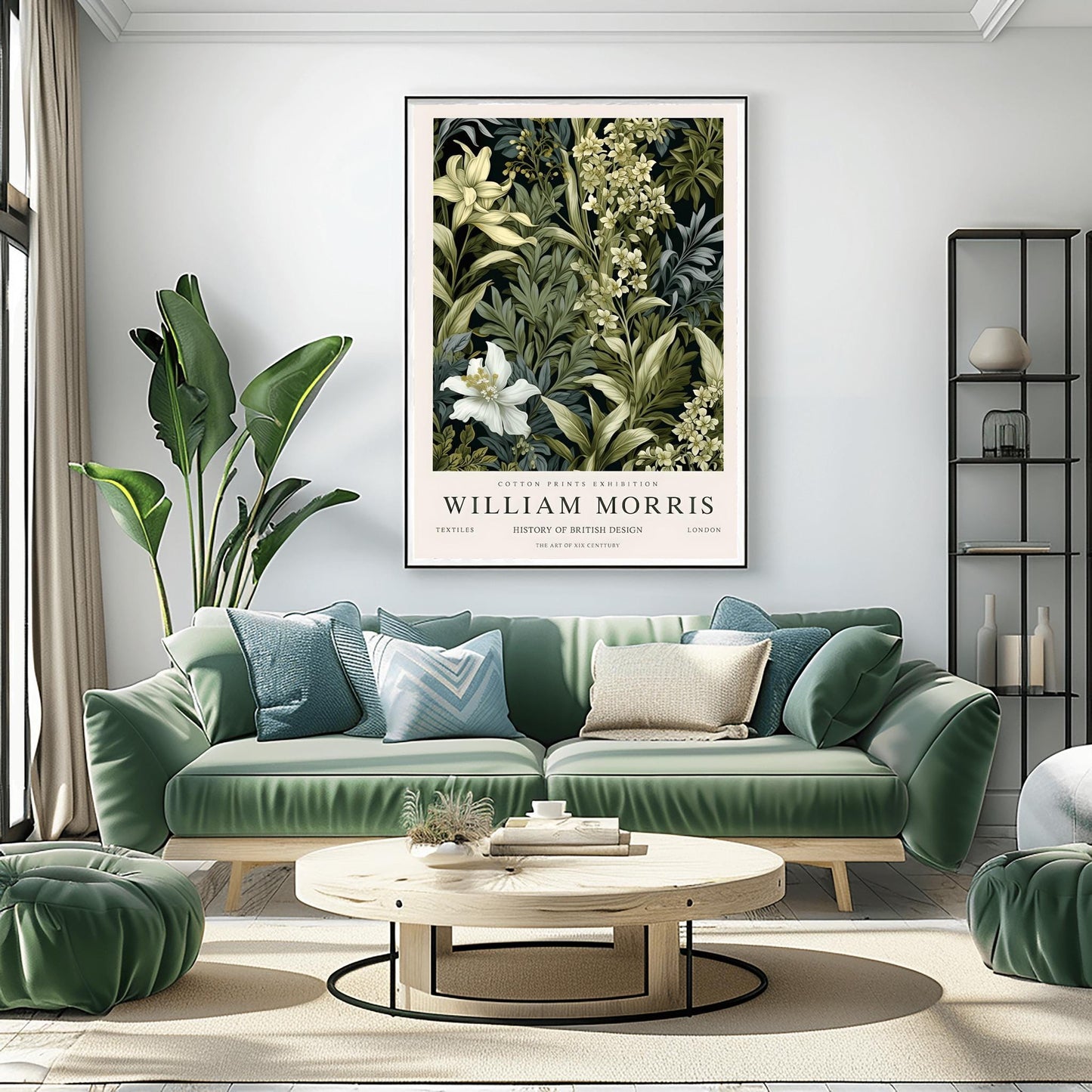 William Morris Kew Gardens Print: Vintage Floral Art Nouveau Poster