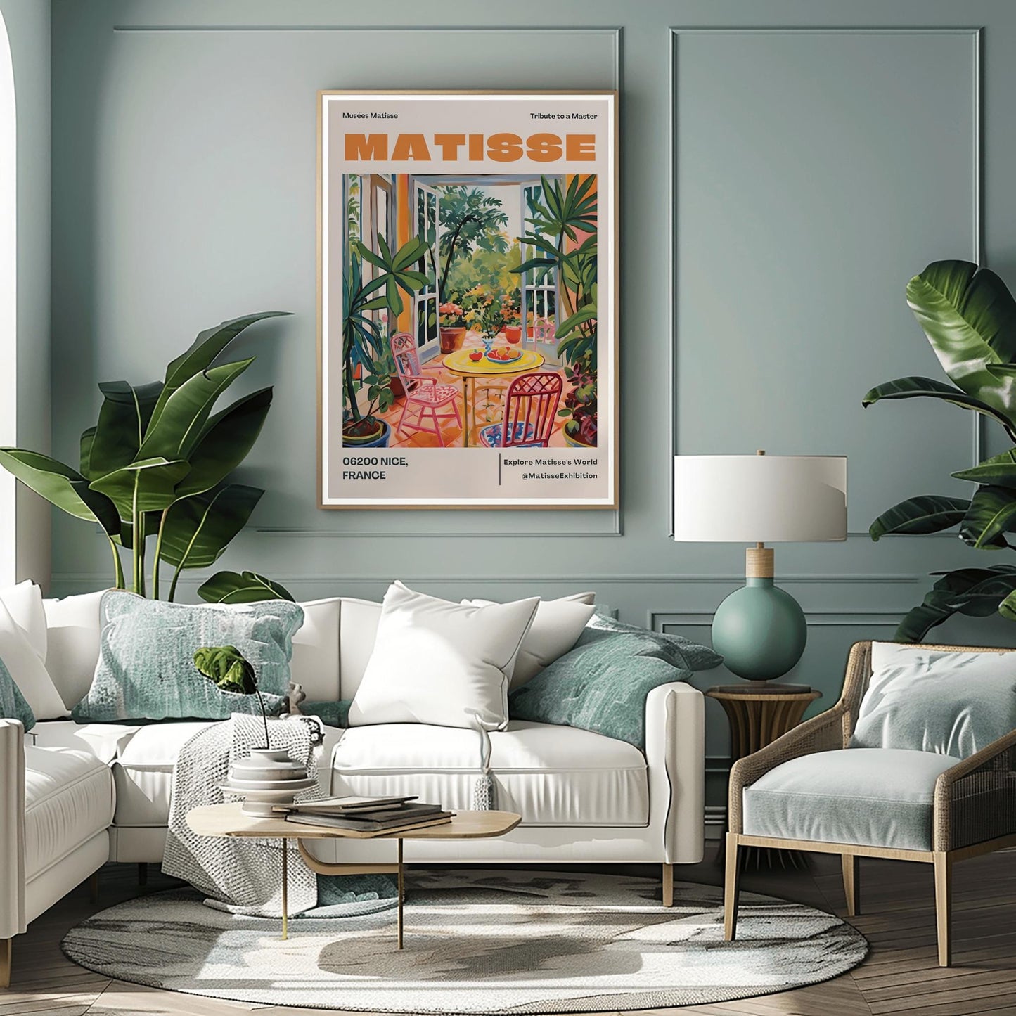 Henri Matisse Cutouts Print: Minimalist Beige Gallery Wall Art