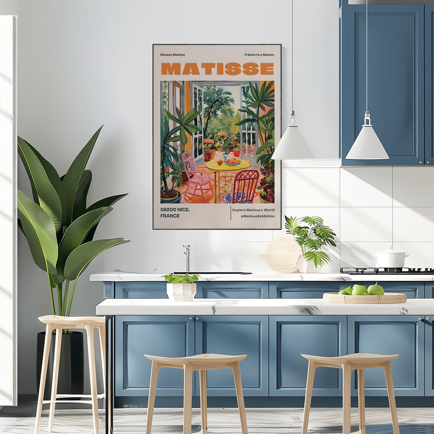 Henri Matisse Cutouts Print: Minimalist Beige Gallery Wall Art