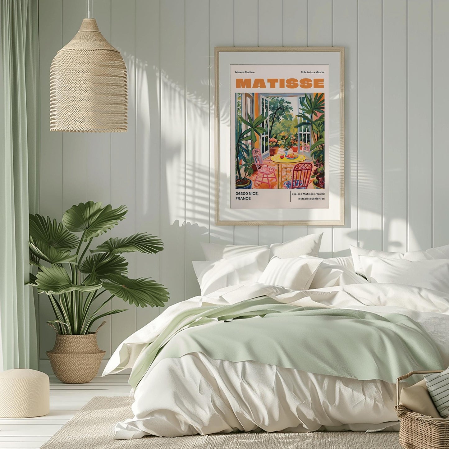 Henri Matisse Cutouts Print: Minimalist Beige Gallery Wall Art