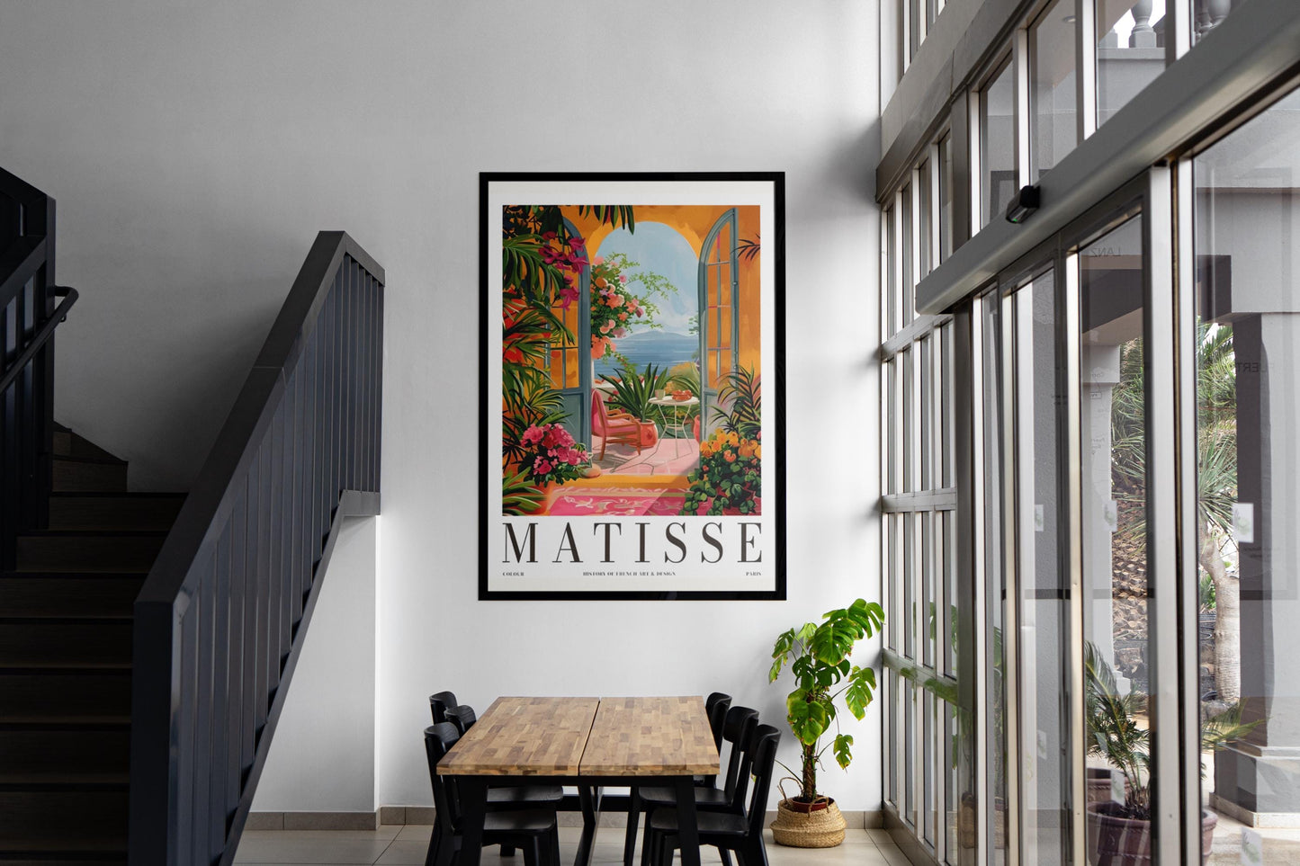 Henri Matisse Open Window Print: Mid-Century Modern Botanical Wall Art