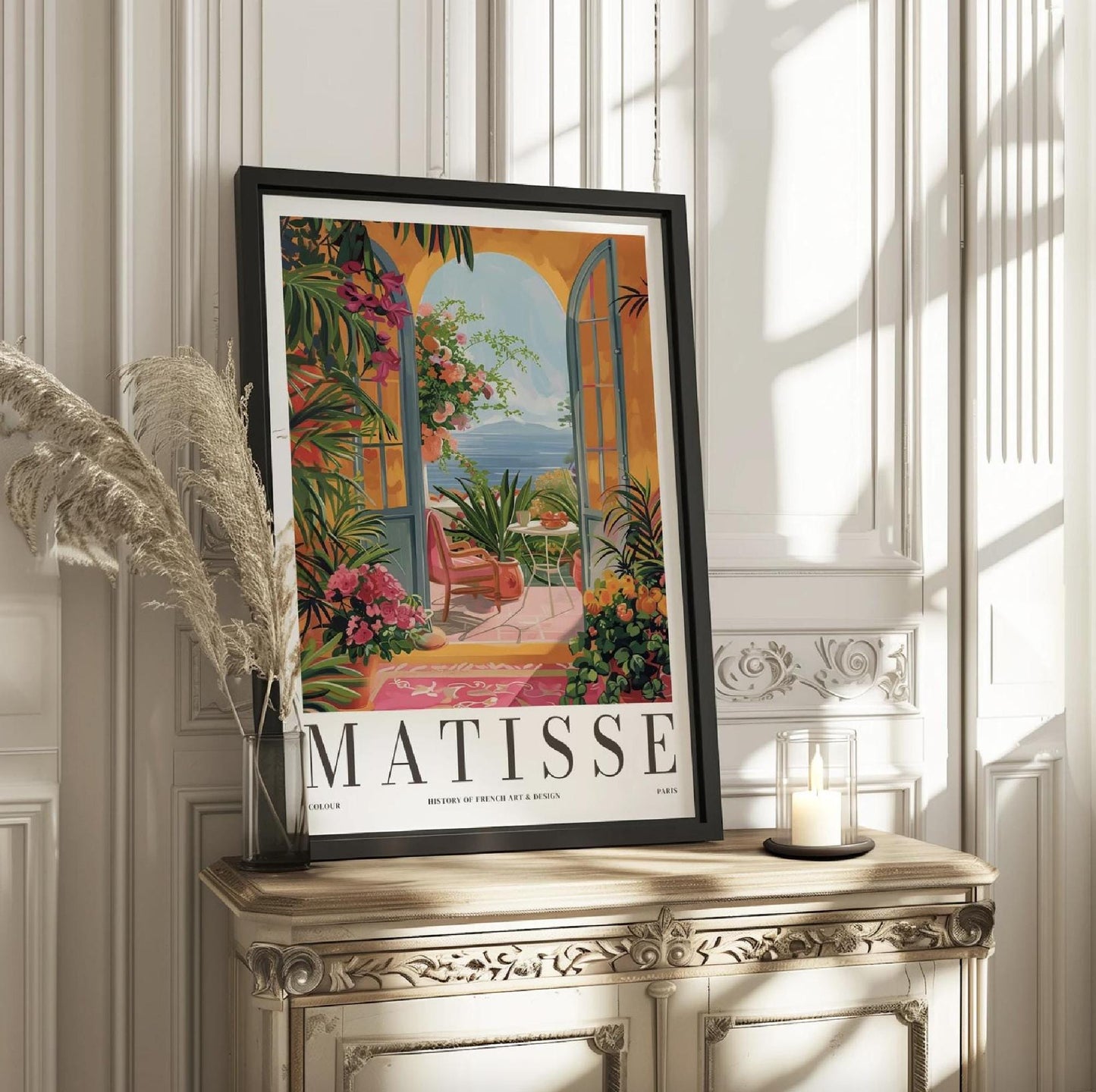 Henri Matisse Open Window Print: Mid-Century Modern Botanical Wall Art
