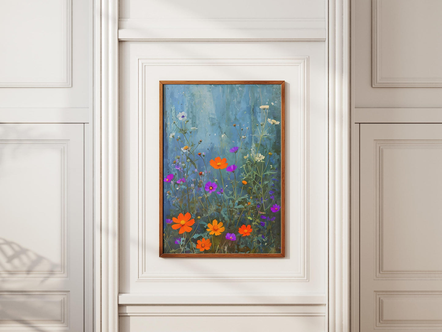 Wildflower Wall Art Print: Vintage Botanical Digital Download