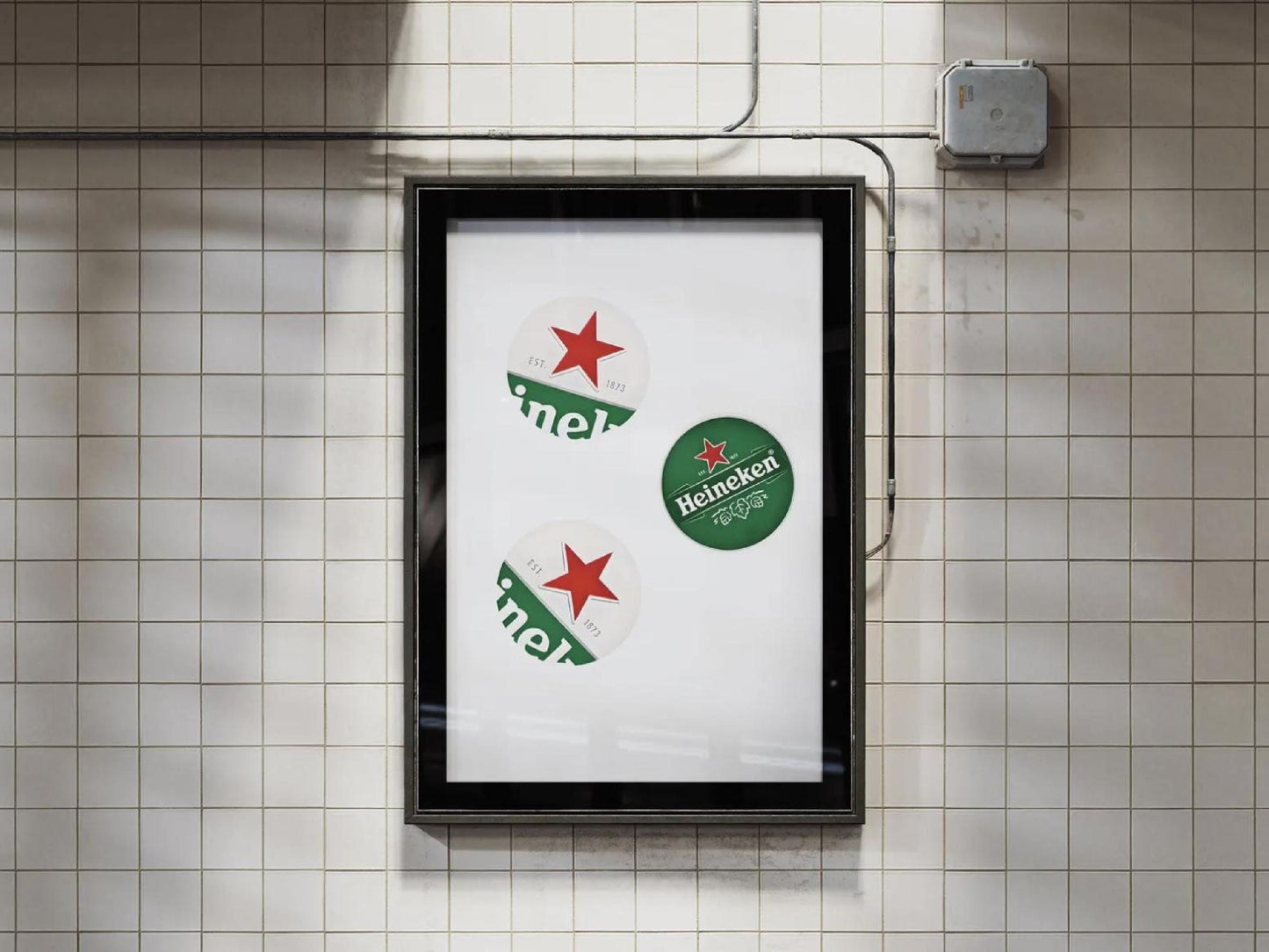 Heineken Bottle Caps Print: Man Cave Bar Decor (Digital Download)
