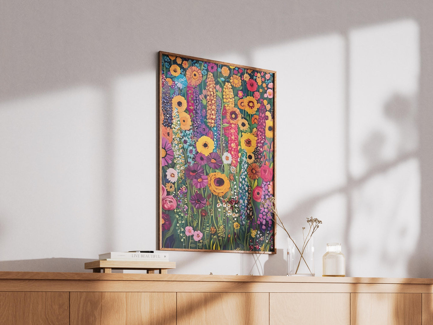 Gustav Klimt Flower Garden Print: Art Nouveau Botanical Wall Decor (Digital Download