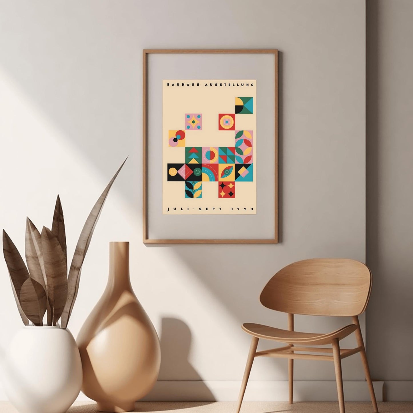 Bauhaus Ausstellung 1923 Poster, Modernist Art Print, Geometric Wall Decor