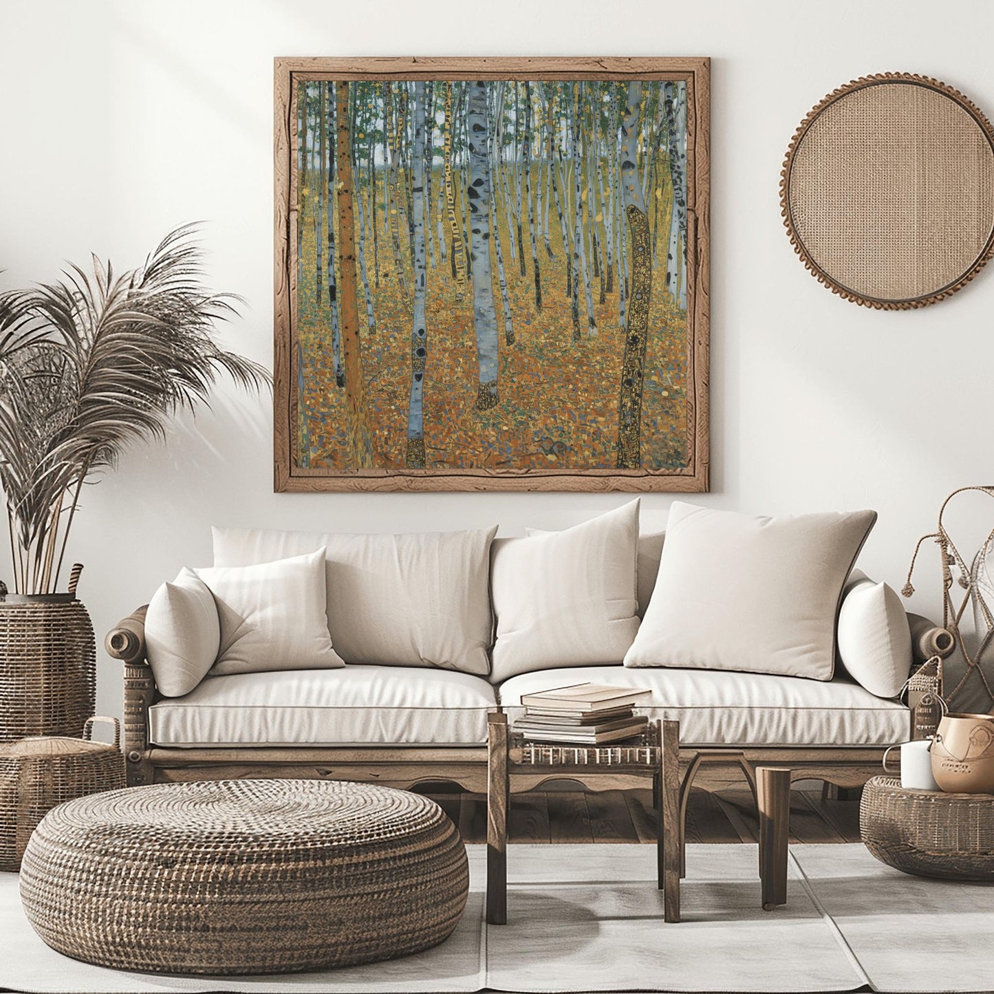 Gustav Klimt 'The Birch Forest' Print, Autumn Landscape Wall Art, Fine Art Reproduction